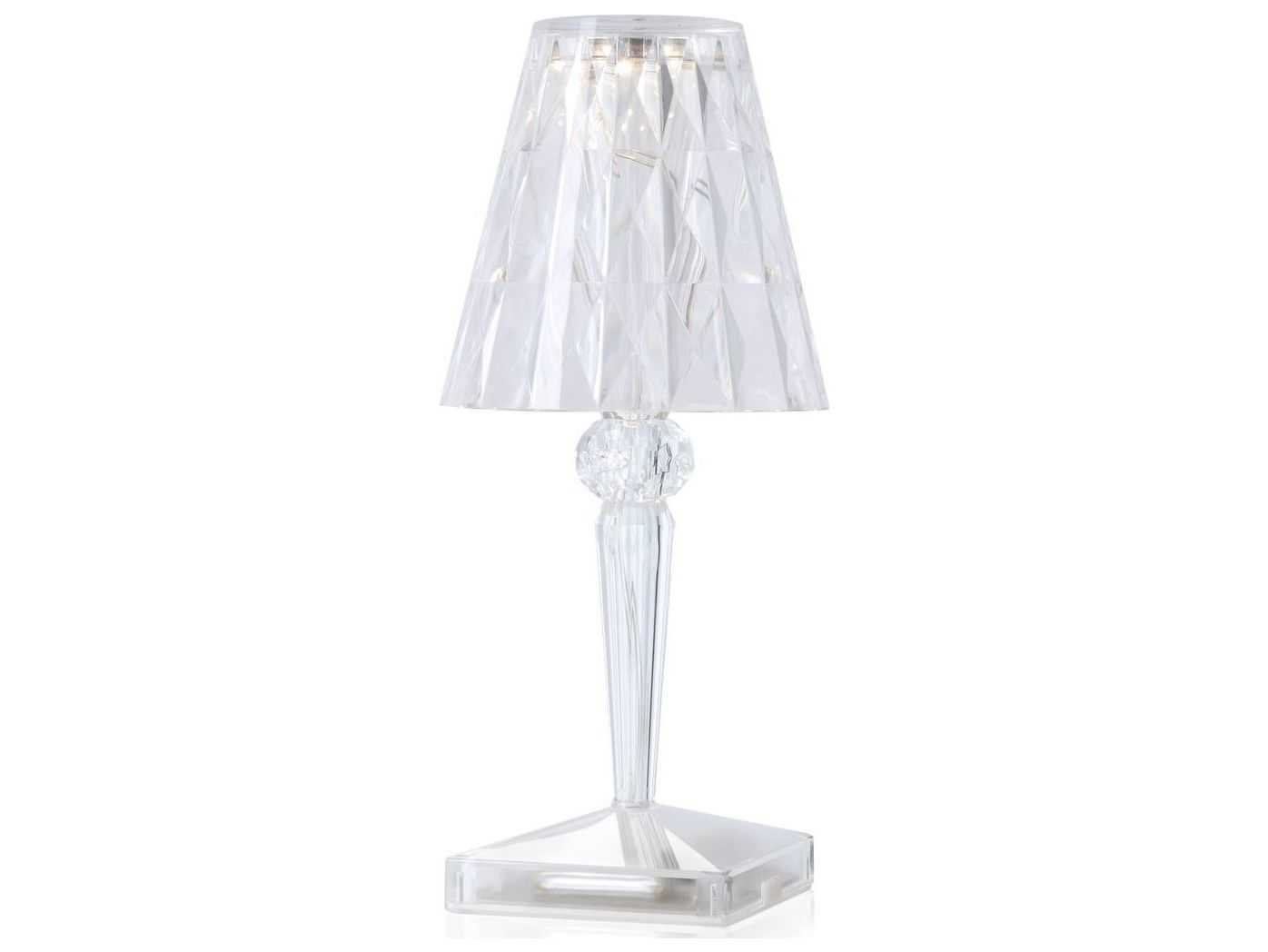 Kartell Outdoor Battery Transparent Crystal Light