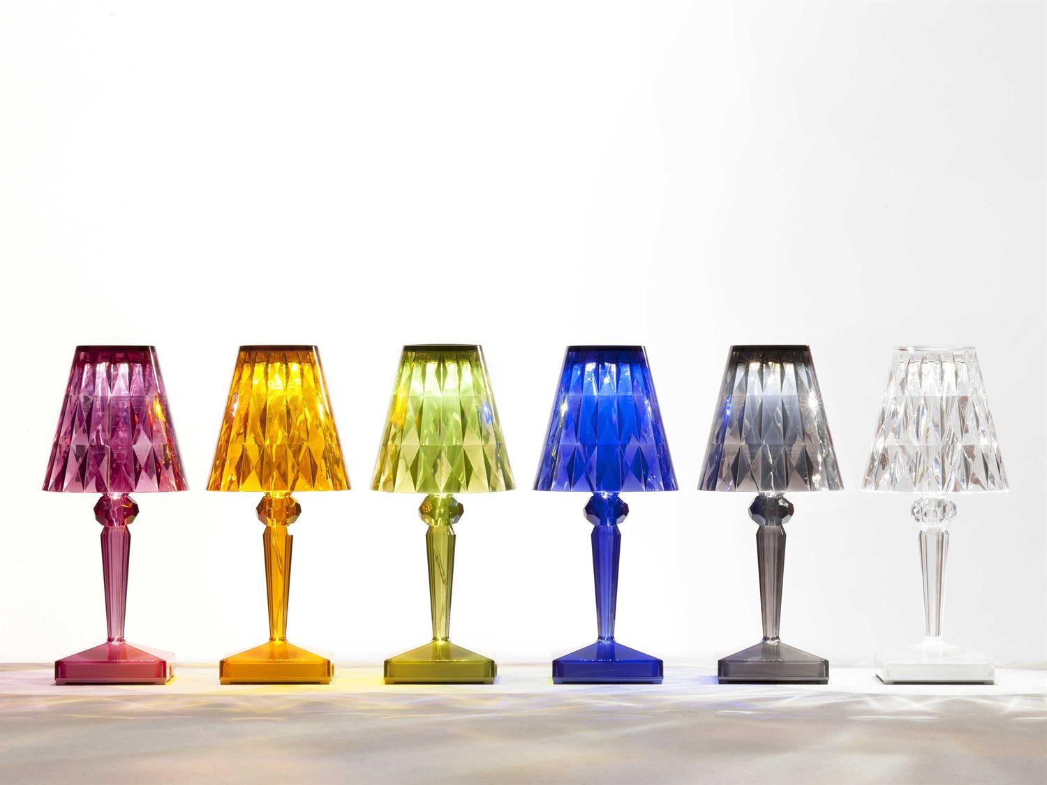 Kartell Outdoor Battery Transparent Crystal Light