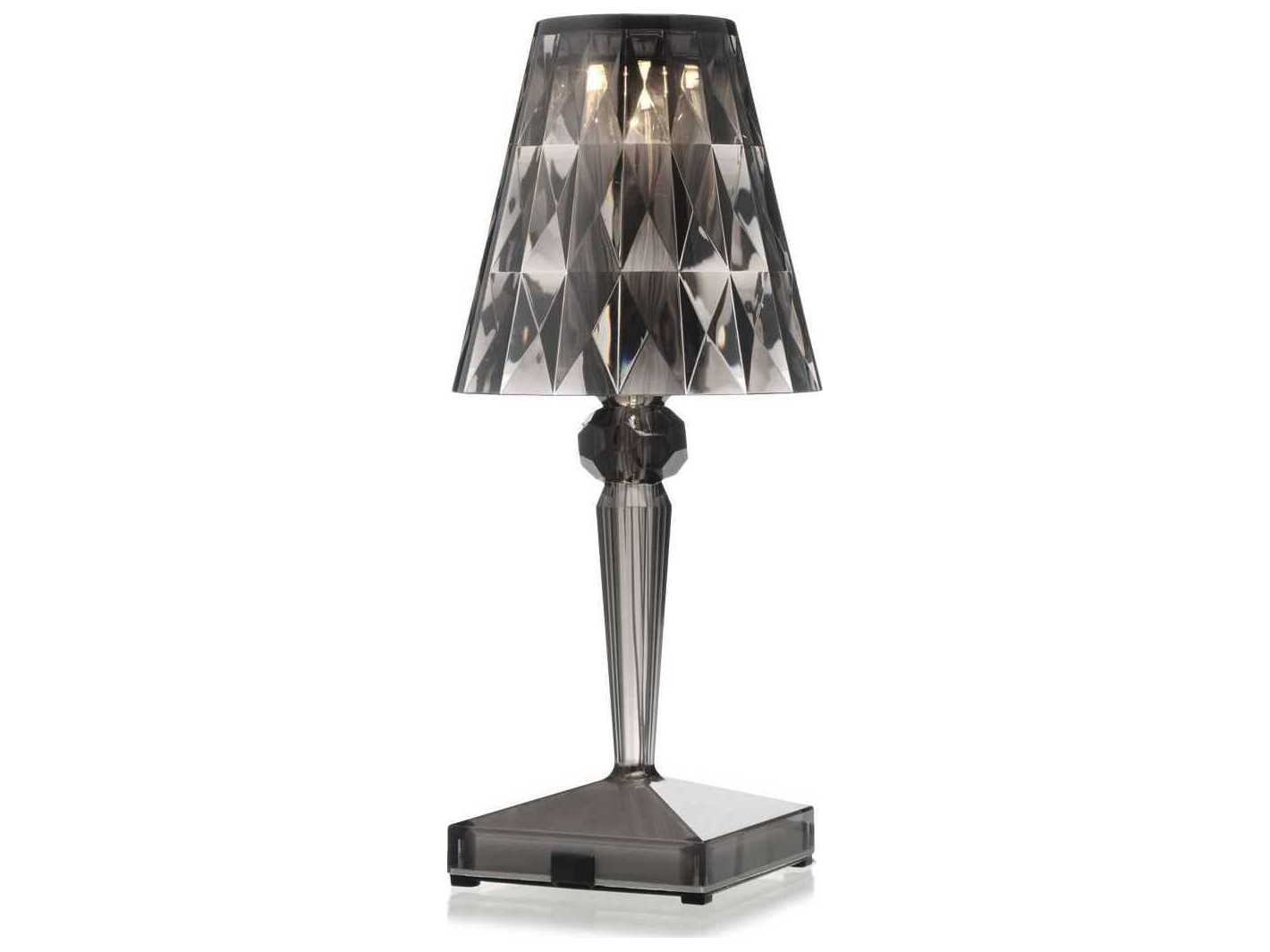 Kartell Outdoor Battery Transparent Smoke Table Lamp