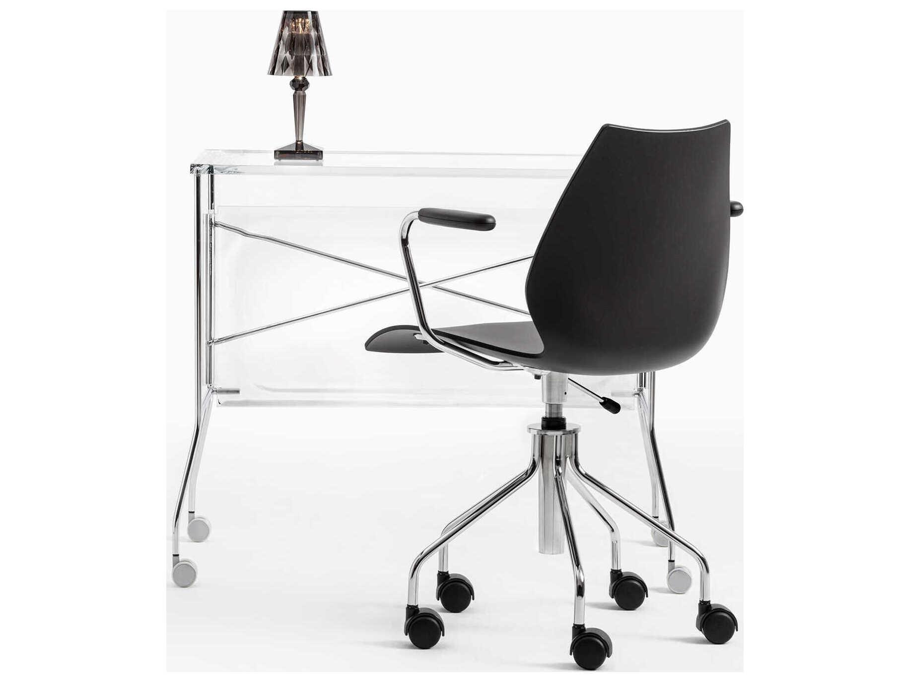 Kartell Outdoor Battery Transparent Smoke Table Lamp