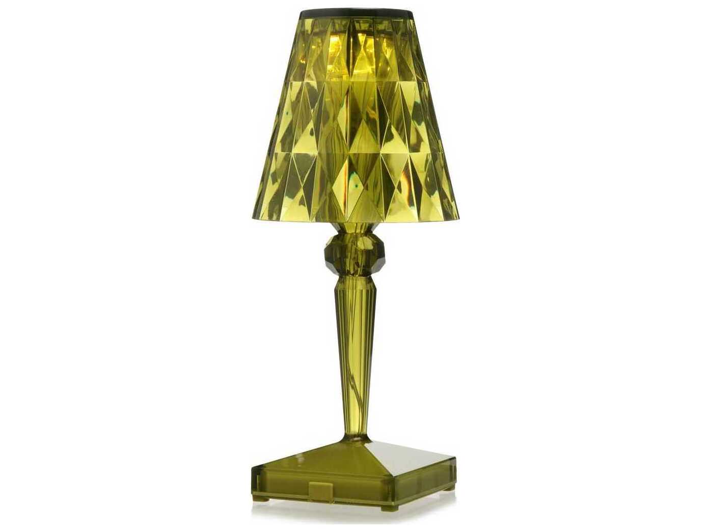 KKartell Outdoor Battery Transparent Green Table Lamp