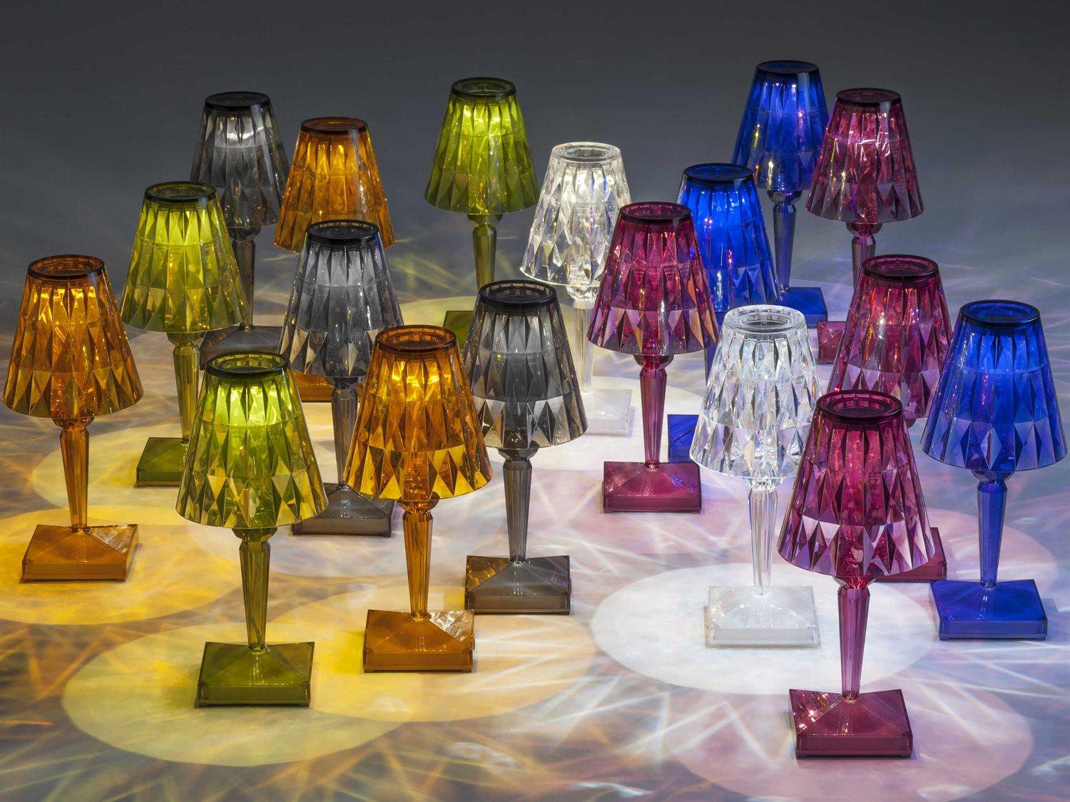 KKartell Outdoor Battery Transparent Green Table Lamp