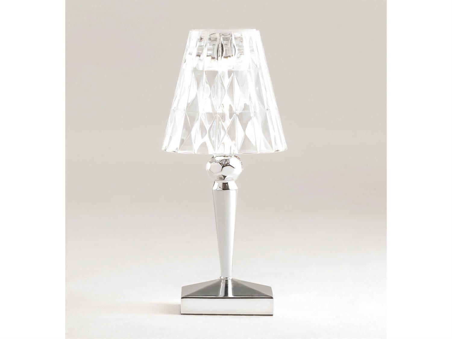 Kartell Outdoor Battery Metallic Chrome Light