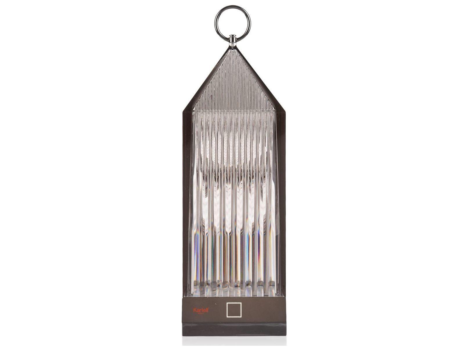 Kartell Outdoor Lantern Smoke Grey Light