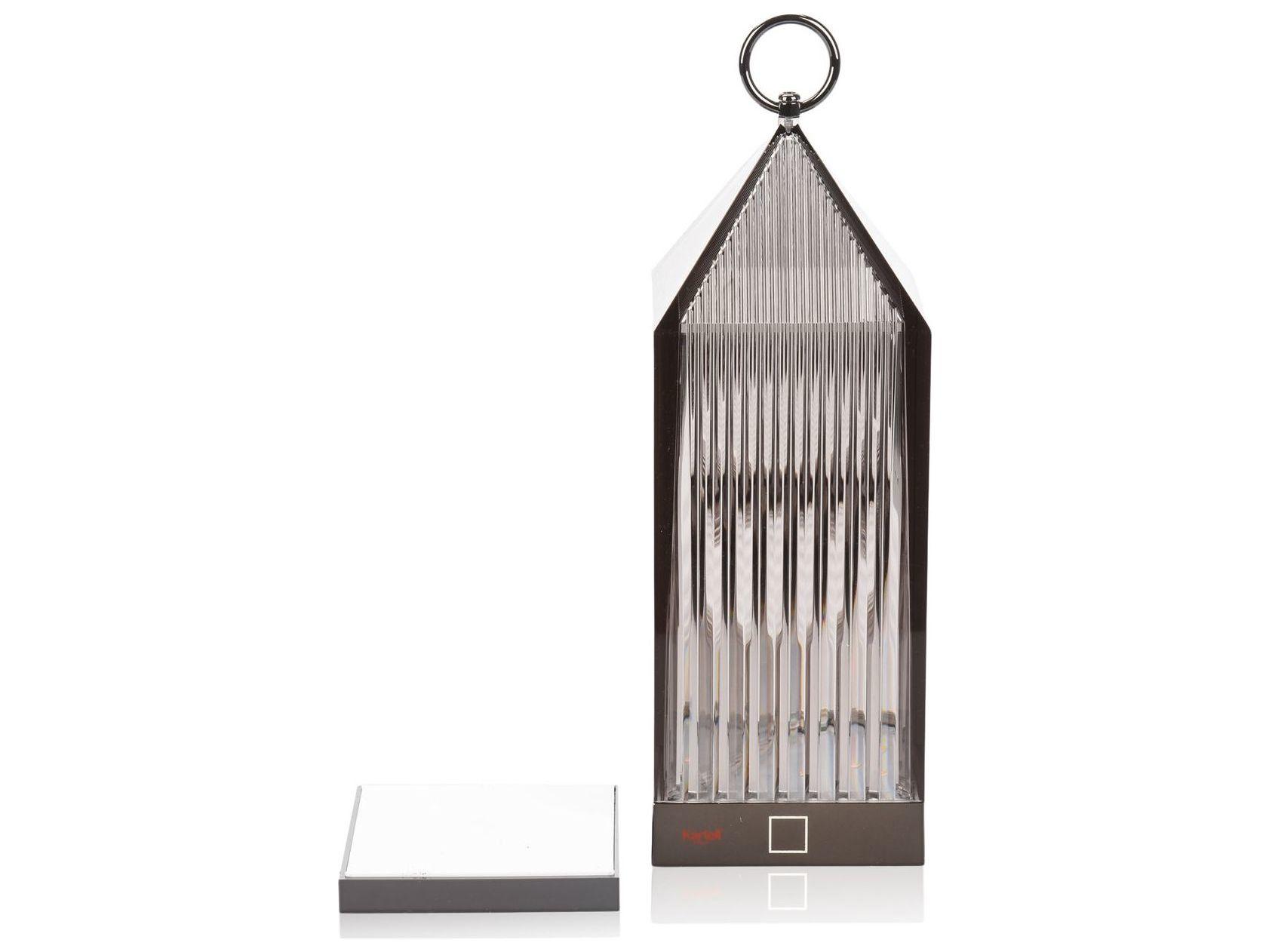 Kartell Outdoor Lantern Smoke Grey Light