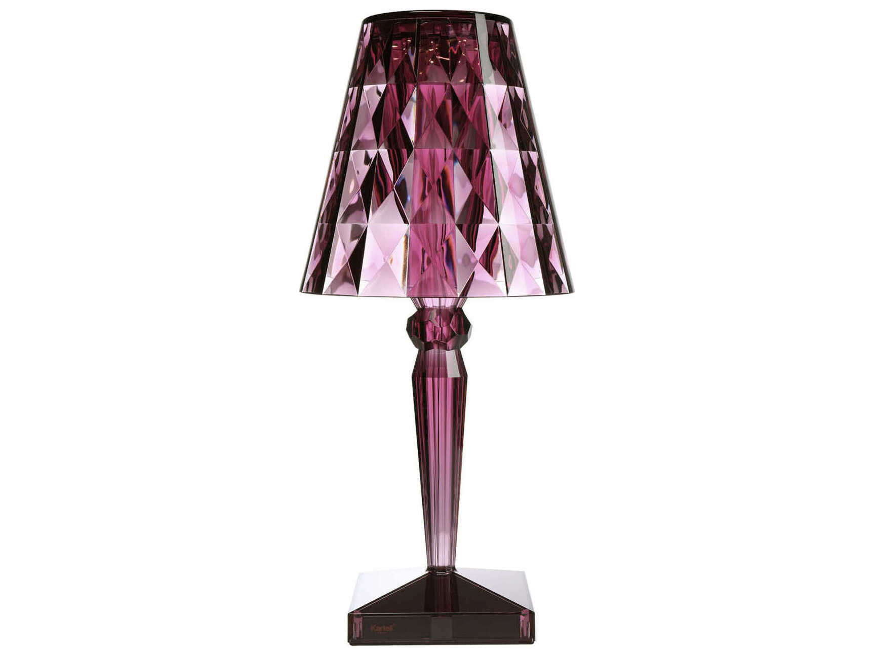 Kartell Outdoor Big Battery Transparent Plum Portable Lamp
