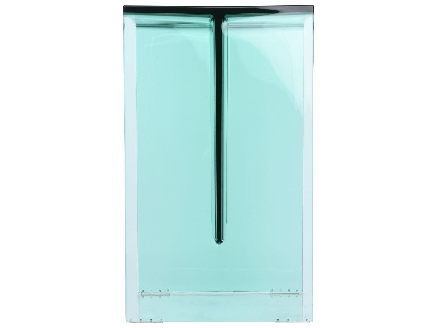 Kartell Outdoor Max-beam Transparent Aquamarine L Resin Rectangular End Table
