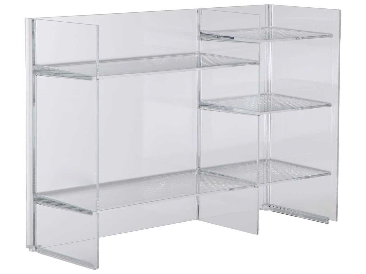 Kartell Outdoor Sound Transparent Crystal Storage Rack