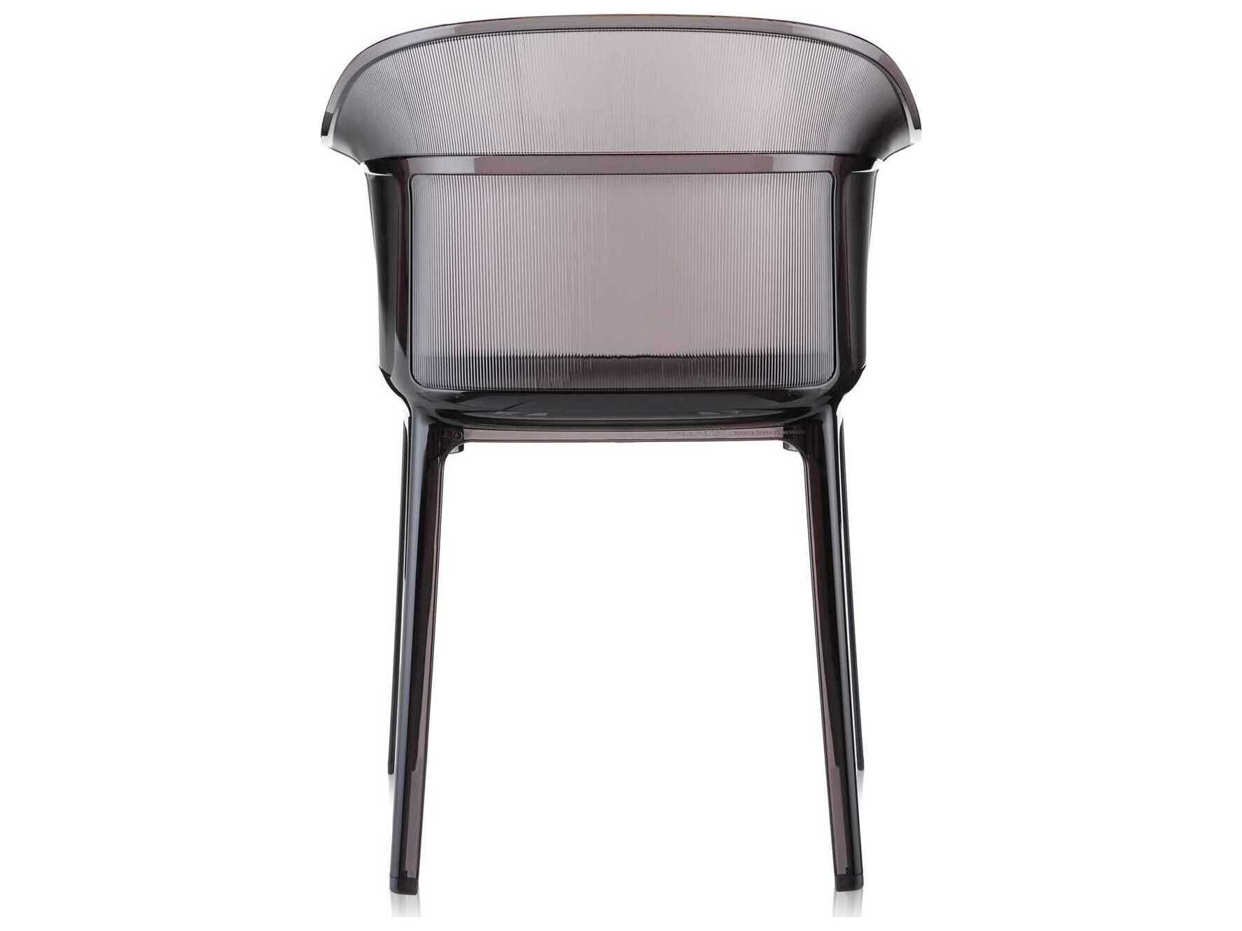 Kartell Outdoor Papyrus Smoke Brown Resin Dining Arm Chair  (Sold in 2)
