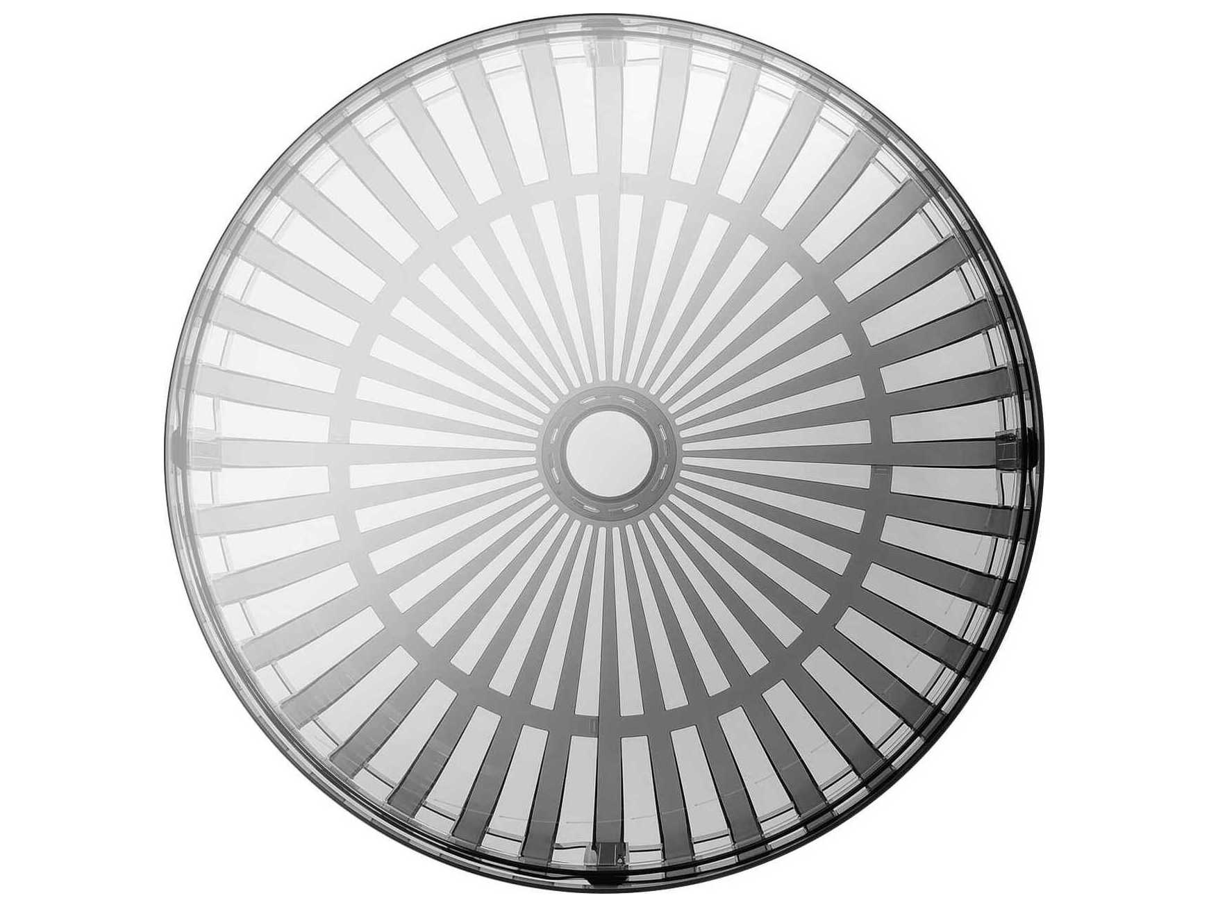 Kartell Outdoor Panier Smoke Transparent Round Storage Coffee Table