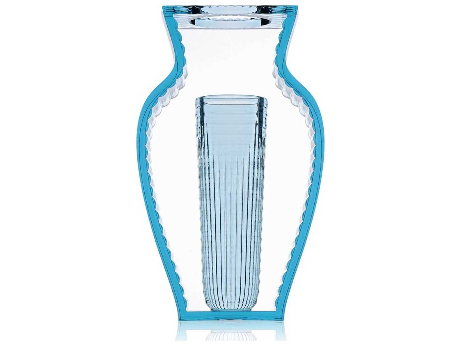 Kartell I-Shine Blue Vase