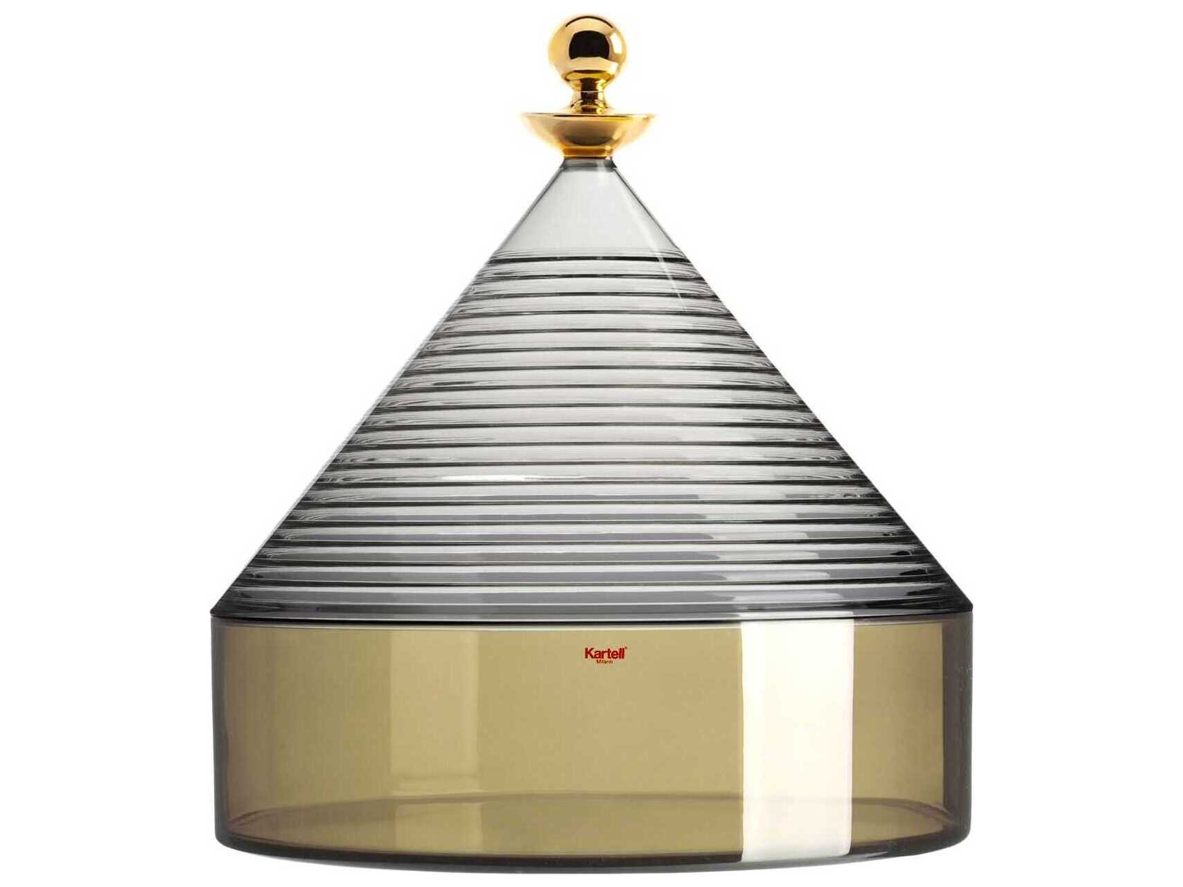 Kartell Trullo Smoke / Green Candy Dish