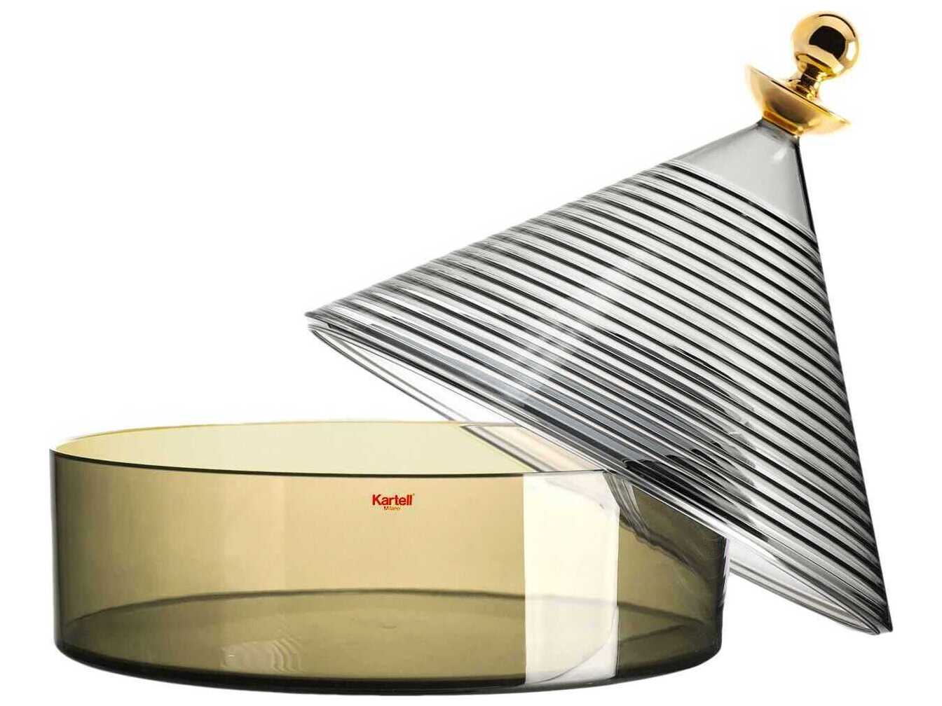 Kartell Trullo Smoke / Green Candy Dish