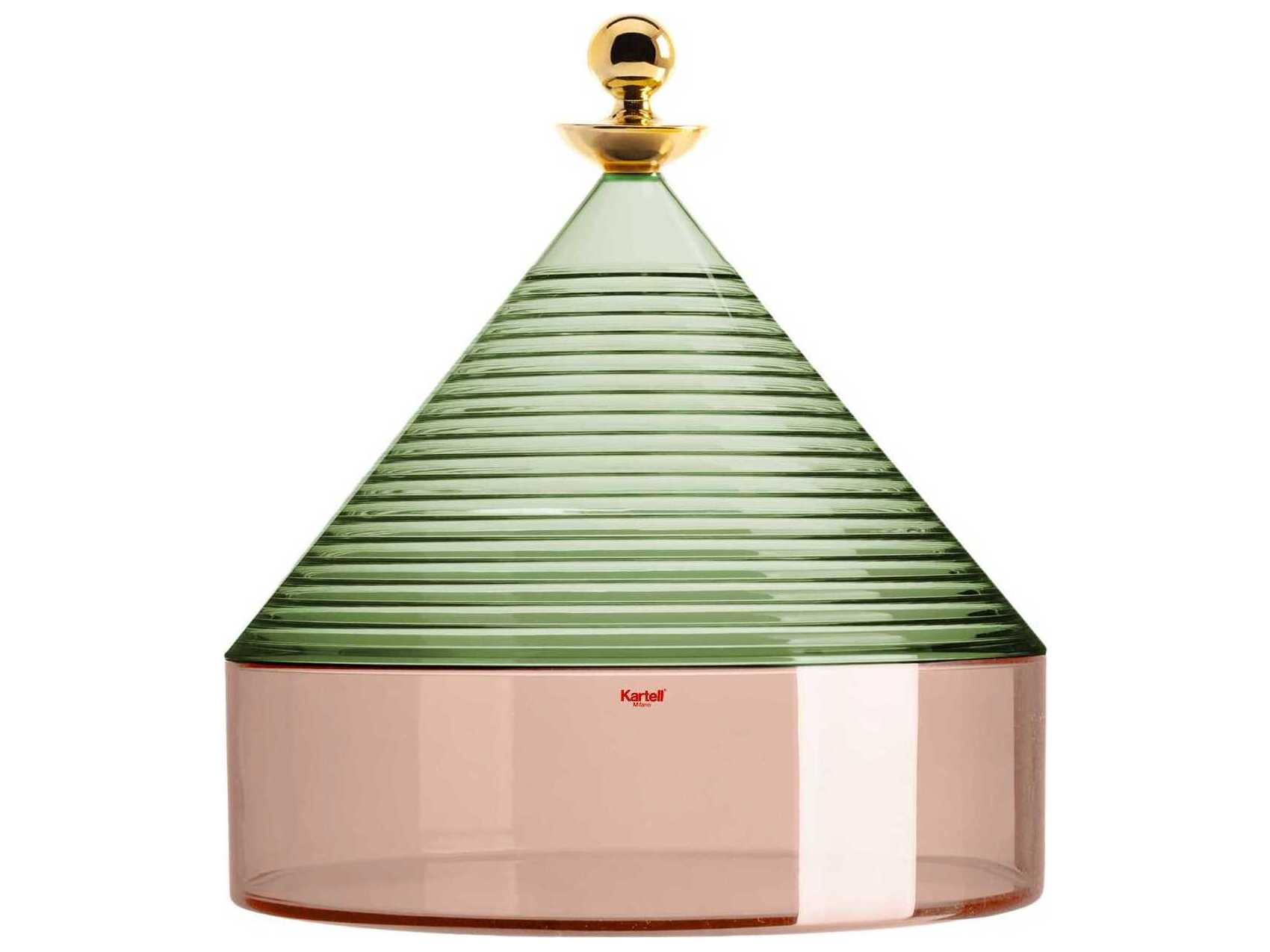Kartell Trullo Green / Pink Candy Dish