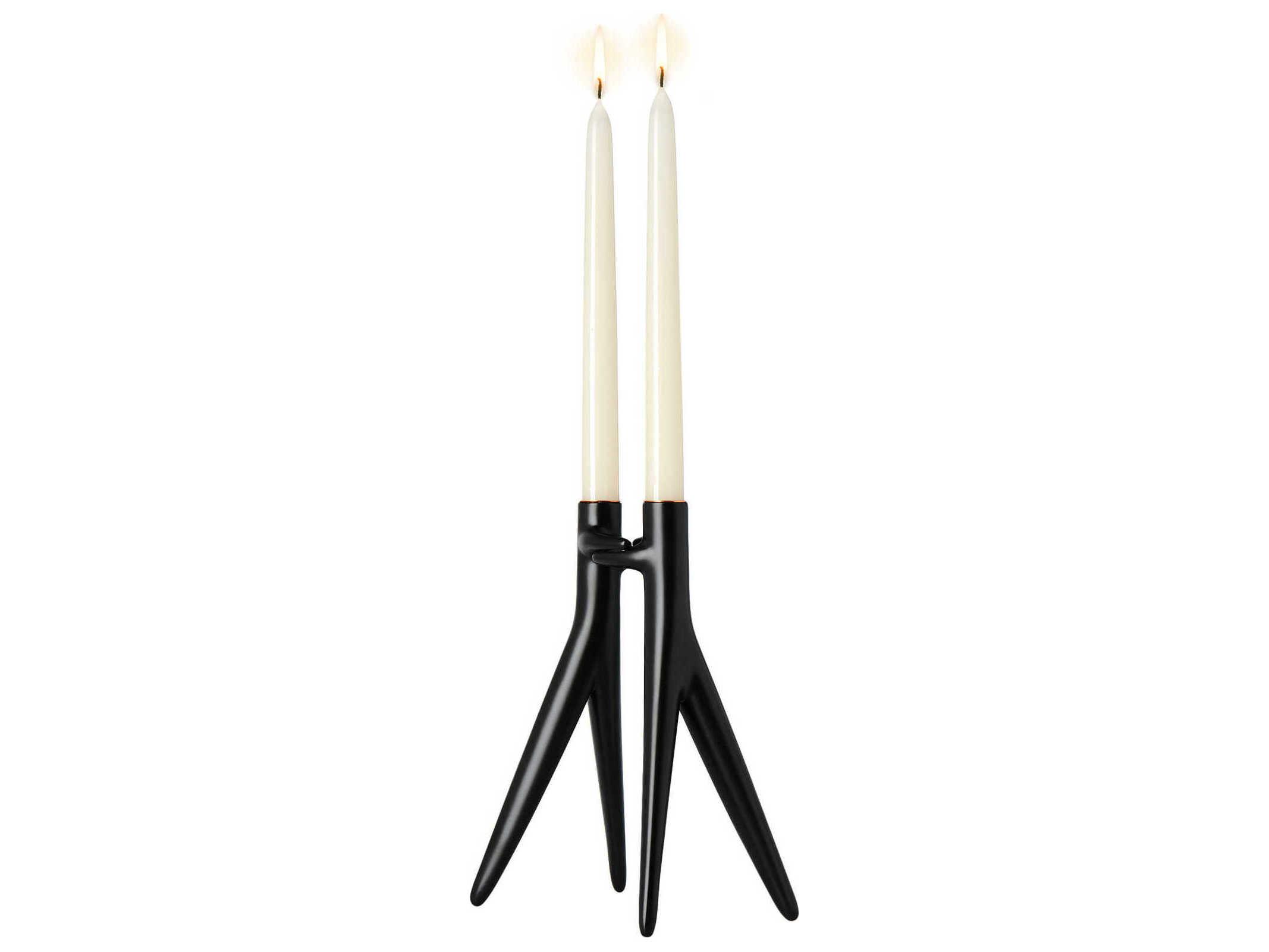 Kartell Abbracciaio Black Candle Holder