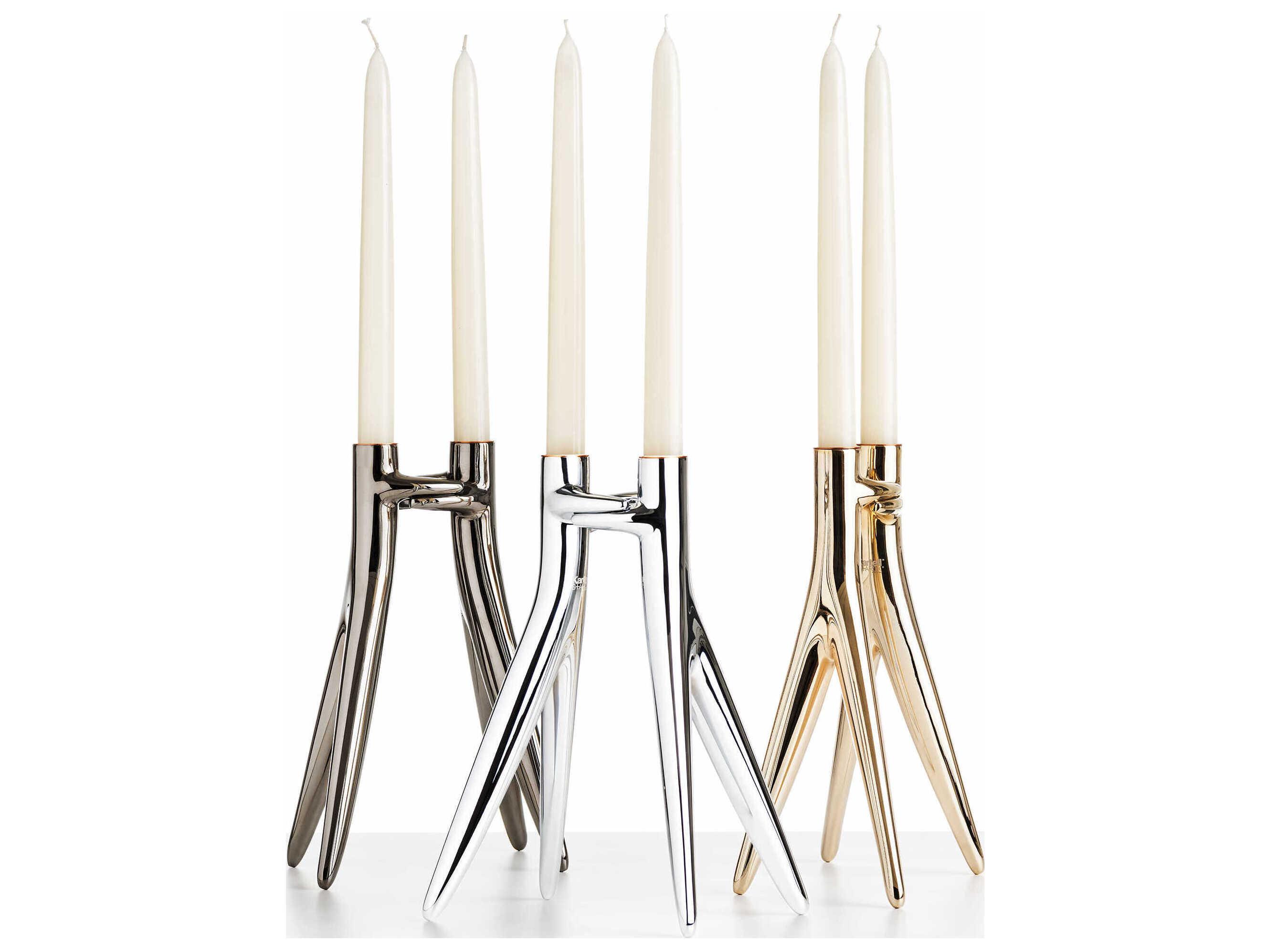 Kartell Abbracciaio Gun Metal Candle Holder