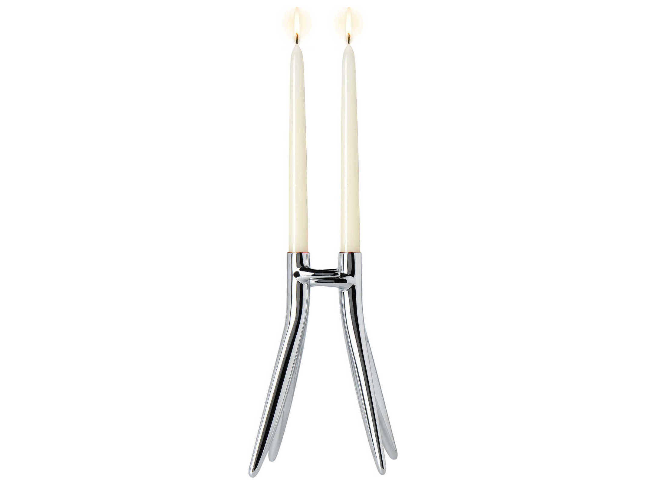 Kartell Abbracciaio Chrome Candle Holder