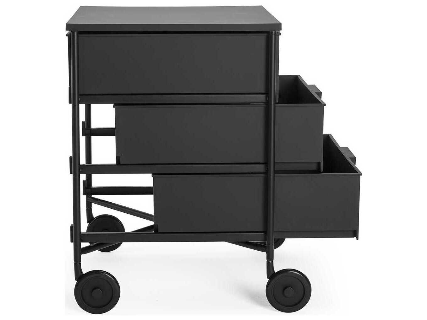 Kartell Mobil Black File Cabinet