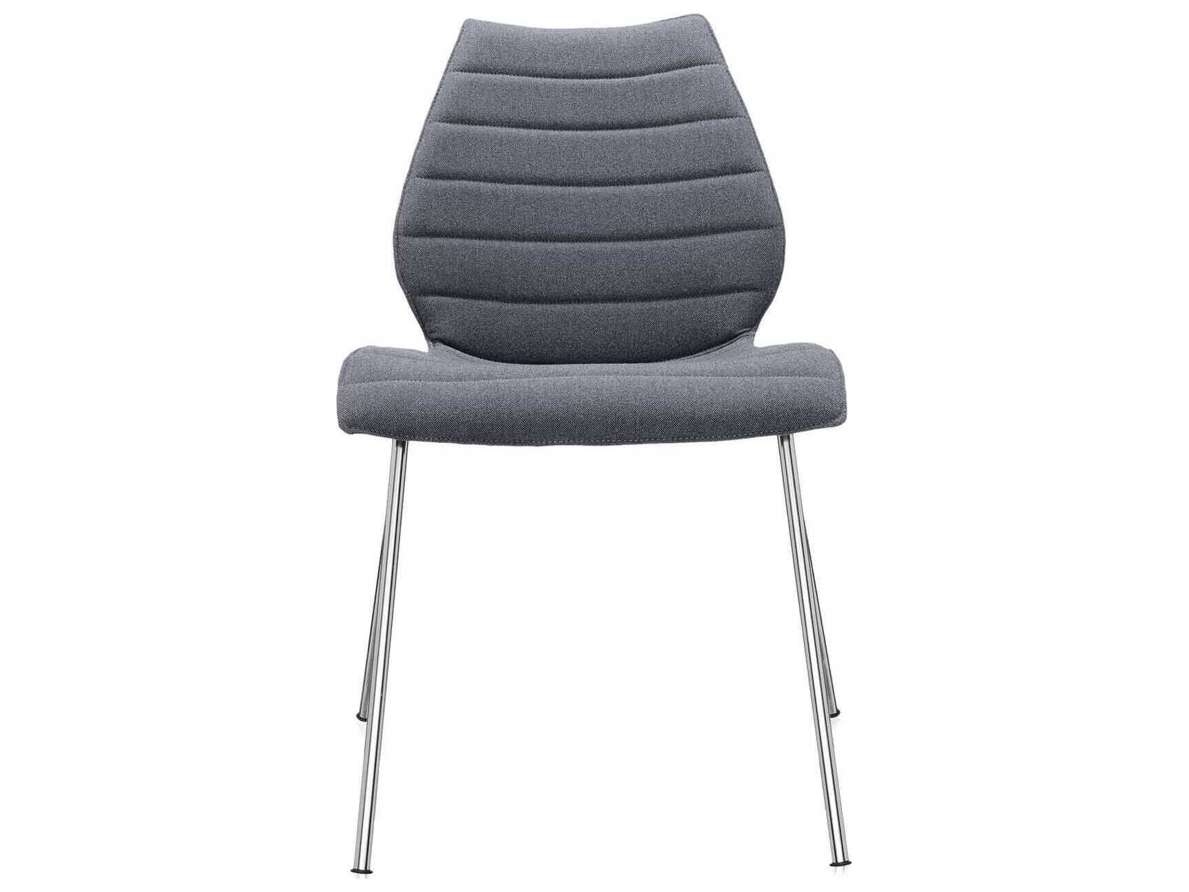Kartell Maui Silver Upholstered Computer Office Chair  (Sold in 2)