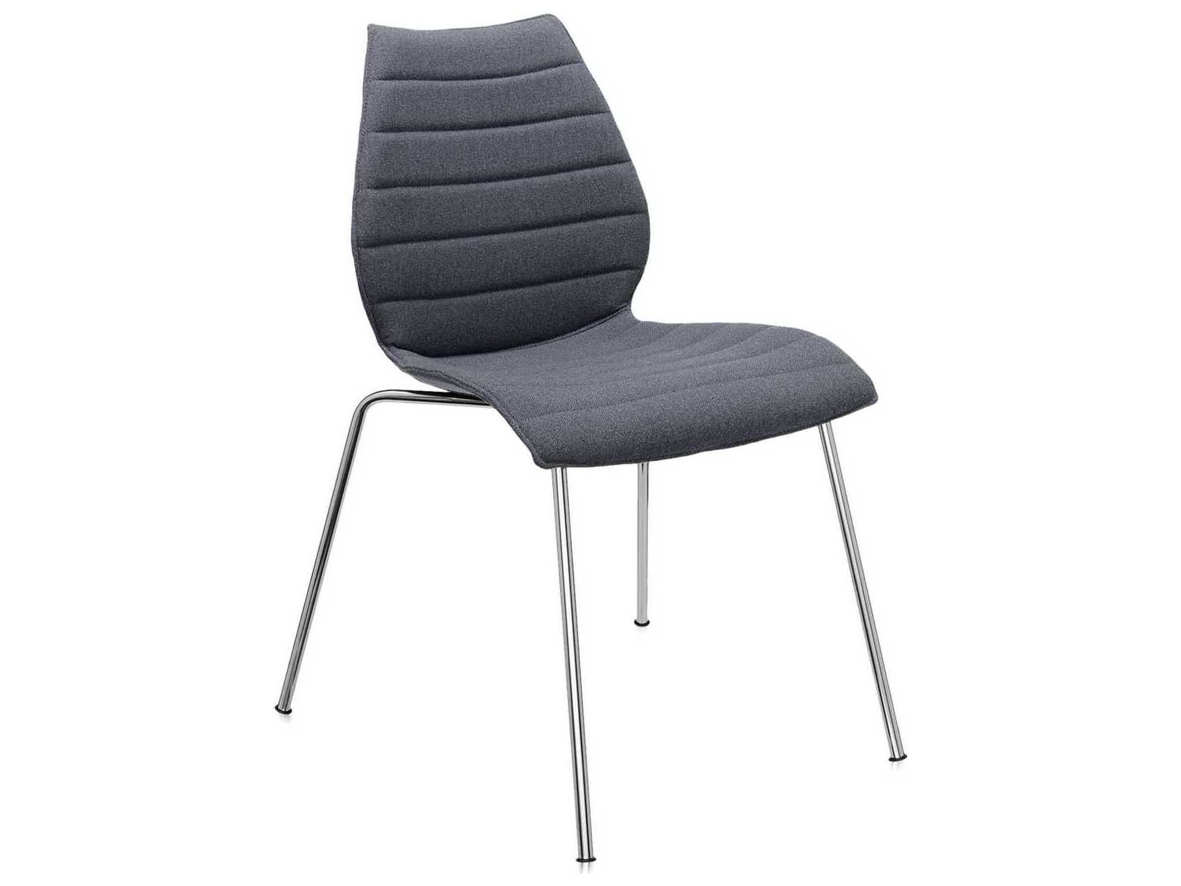 Kartell Maui Silver Upholstered Computer Office Chair  (Sold in 2)