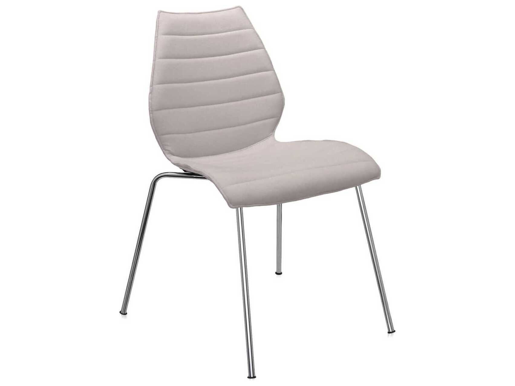 Kartell Maui Silver Upholstered Computer Office Chair  (Sold in 2)