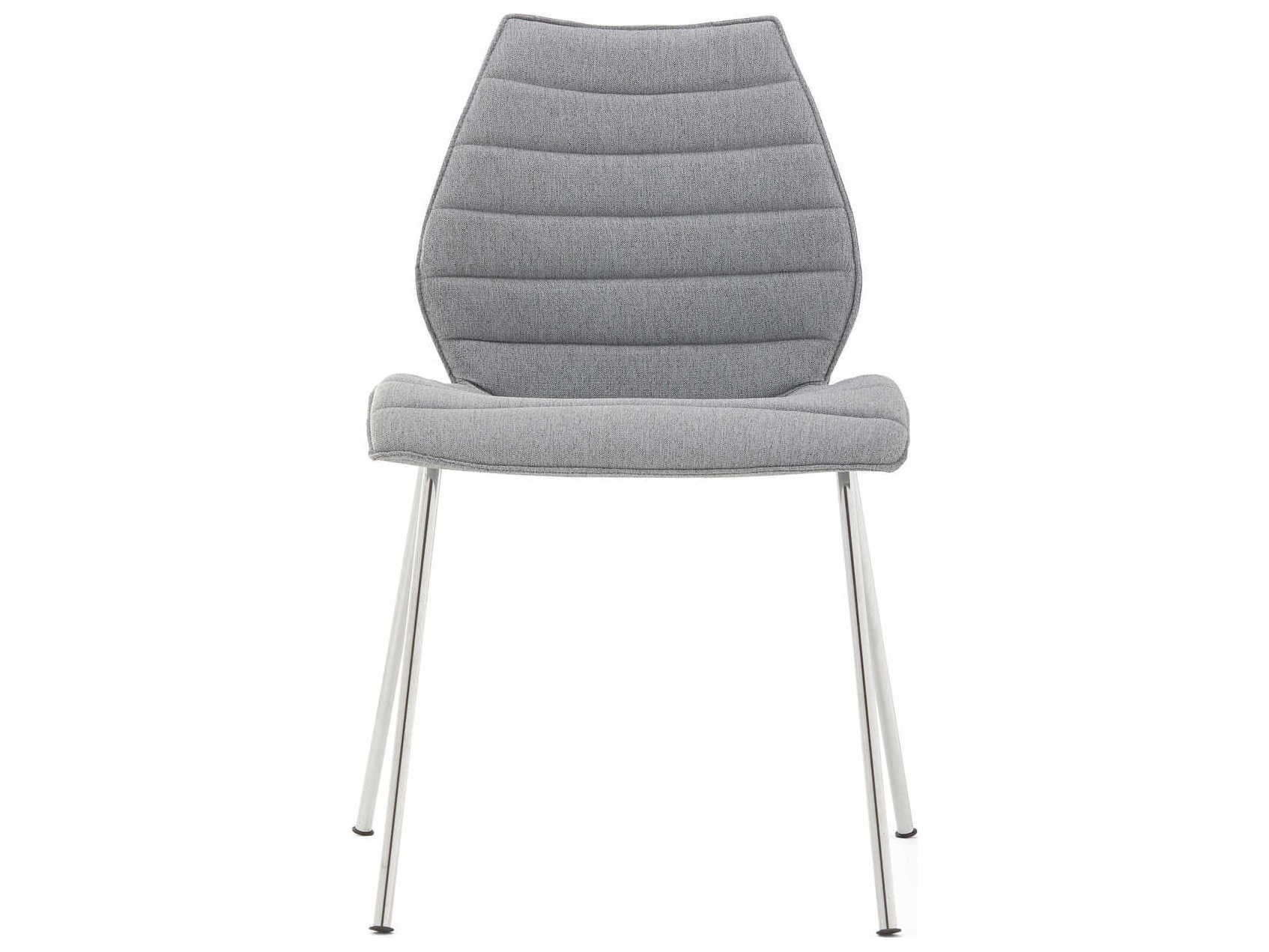 Kartell Maui Silver Upholstered Computer Office Chair  (Sold in 2)
