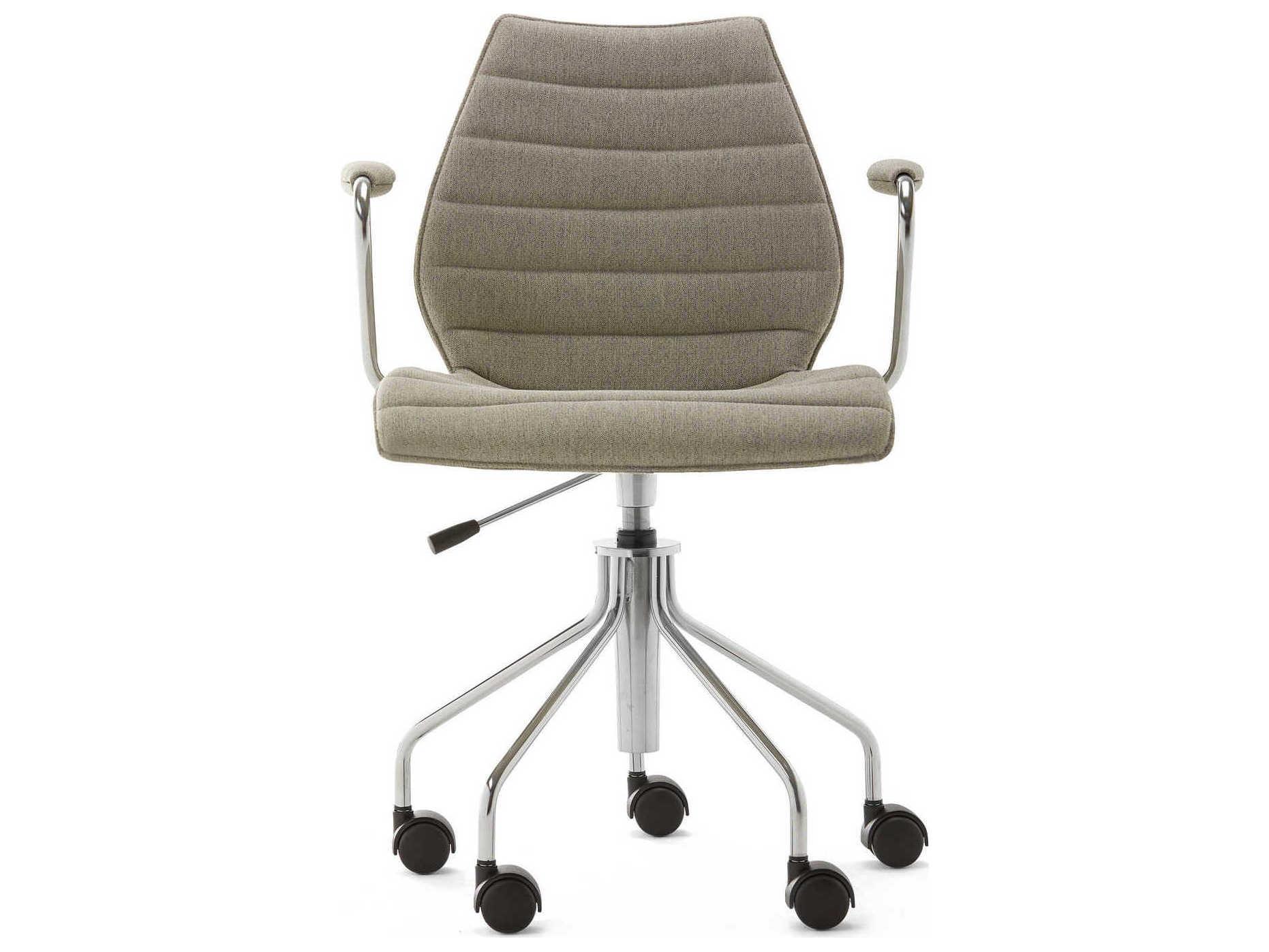 Kartell Maui Silver Upholstered Adjustable Computer Office Chair