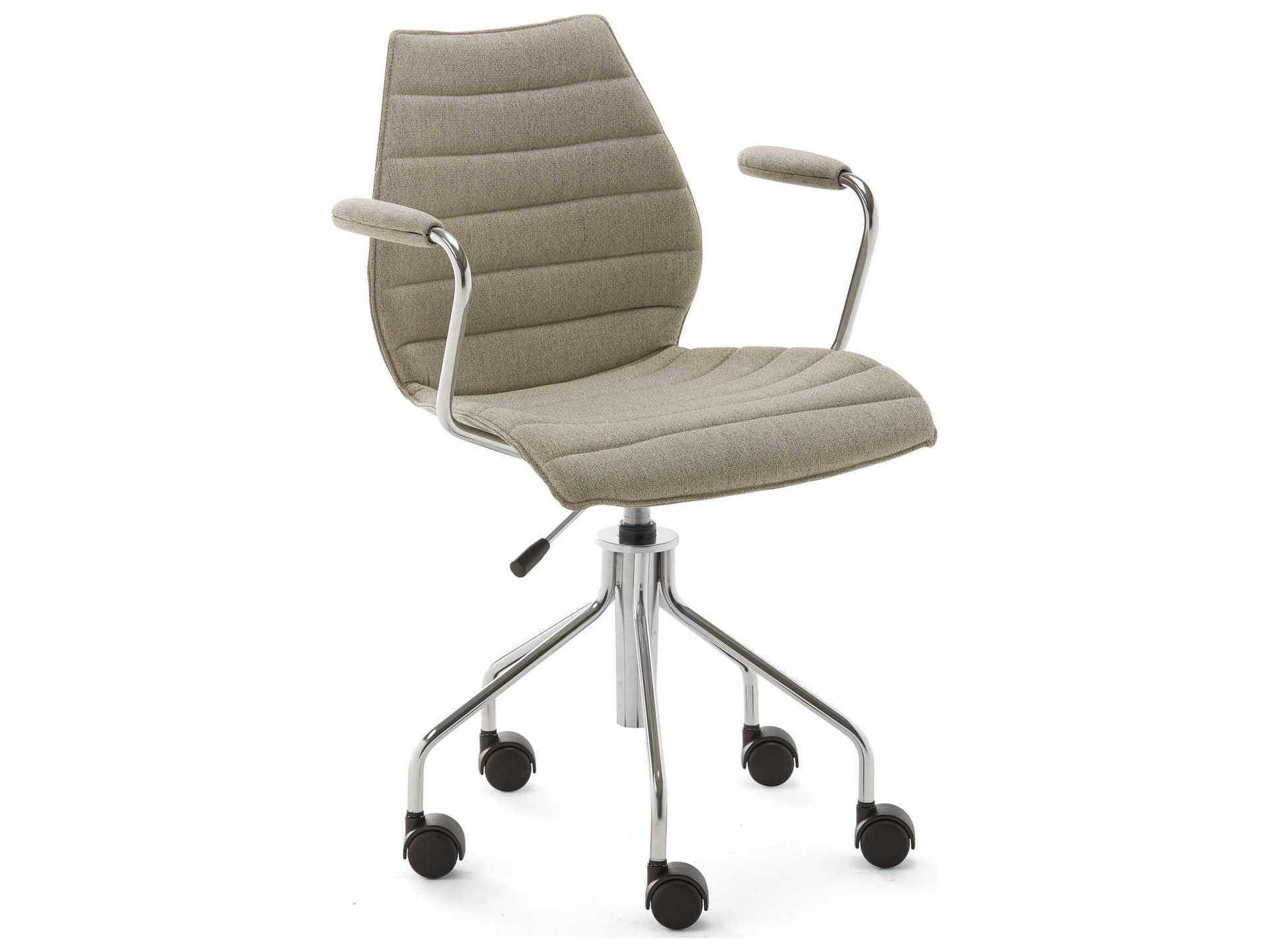 Kartell Maui Silver Upholstered Adjustable Computer Office Chair