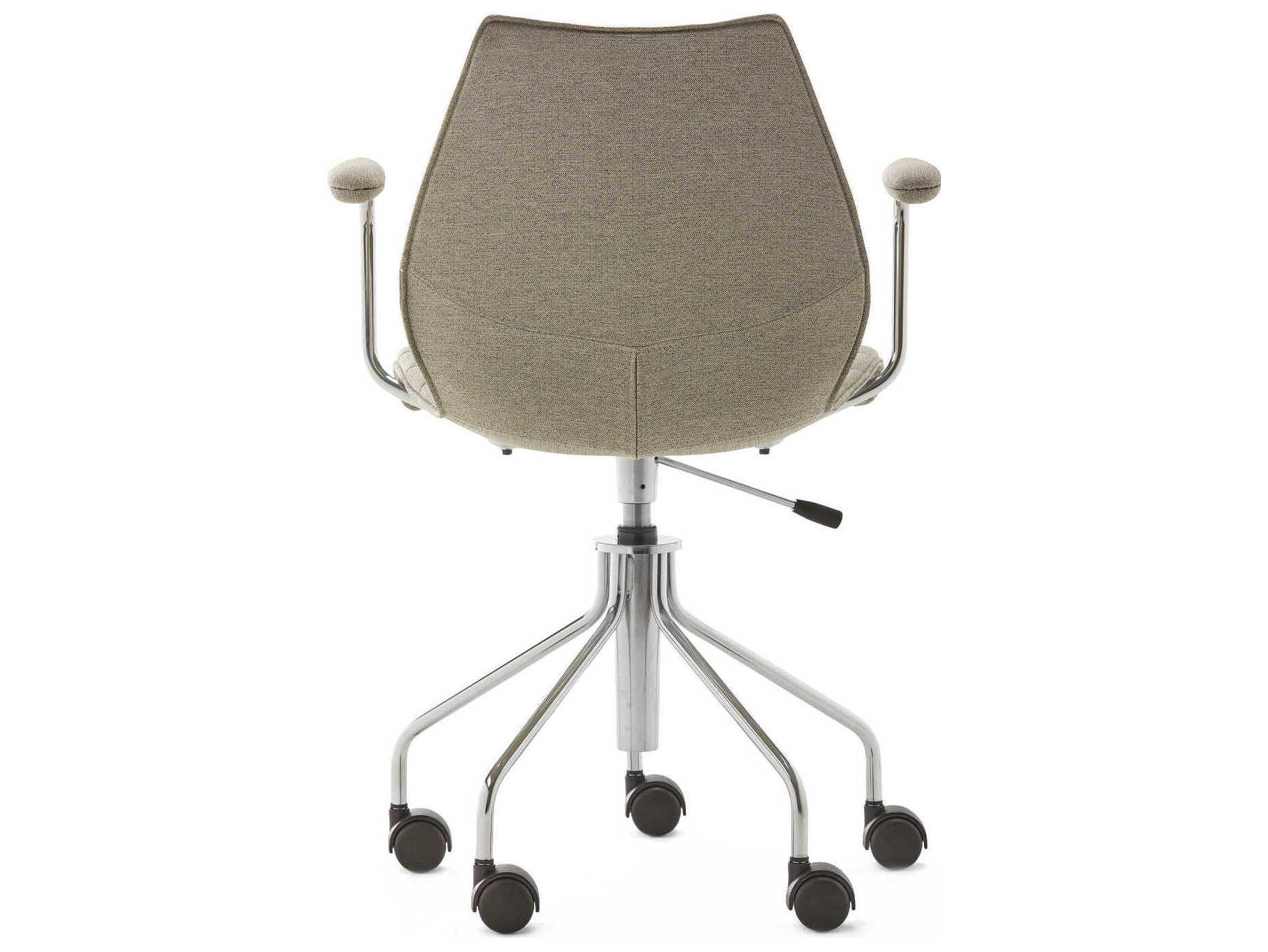 Kartell Maui Silver Upholstered Adjustable Computer Office Chair