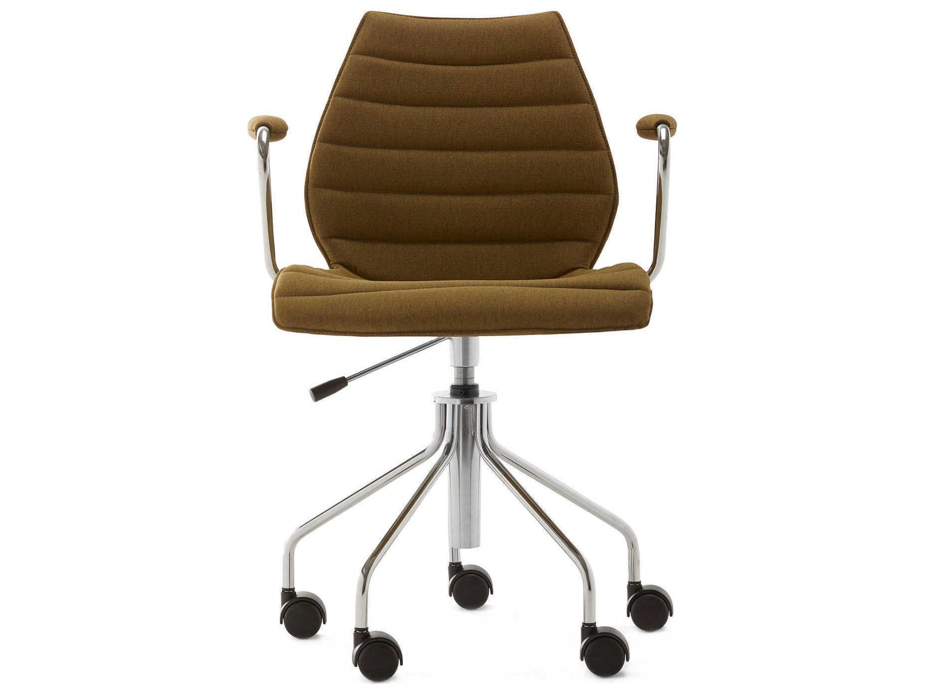 Kartell Maui Green Upholstered Adjustable Computer Office Chair