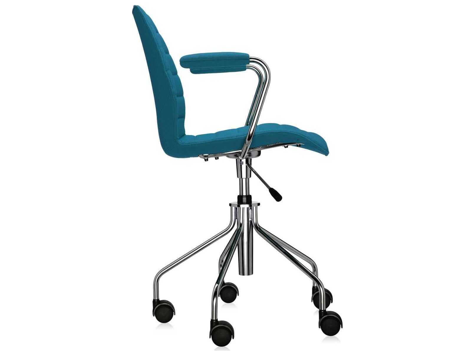 Kartell Maui Blue Upholstered Adjustable Computer Office Chair