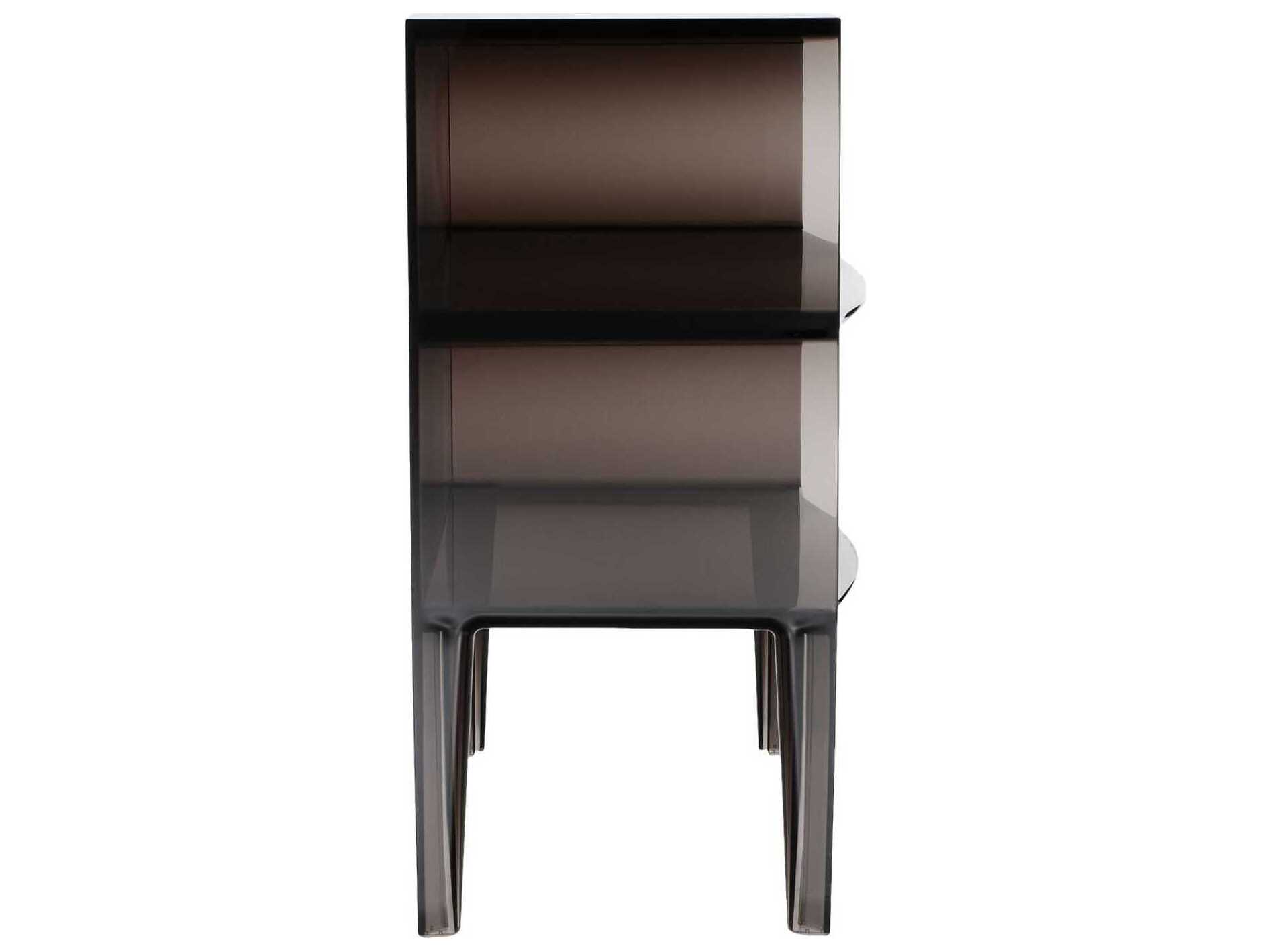 Kartell Ghost Buster Rectangular Plastic Smoke End Table
