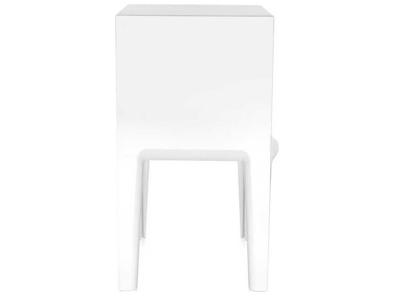 Kartell Small Ghost Buster Rectangular Plastic White End Table