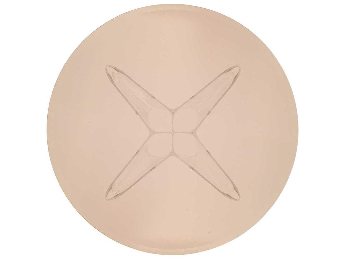 Kartell Sir Gio Round Plastic Pink Transparent Dining Table