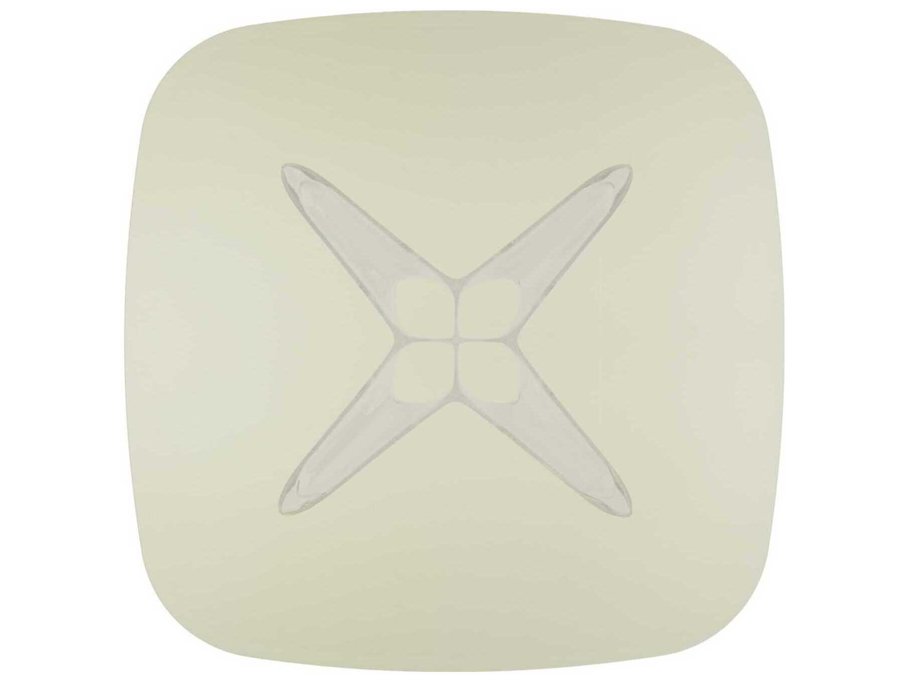 Kartell Sir Gio Square Plastic Yellow Transparent Dining Table