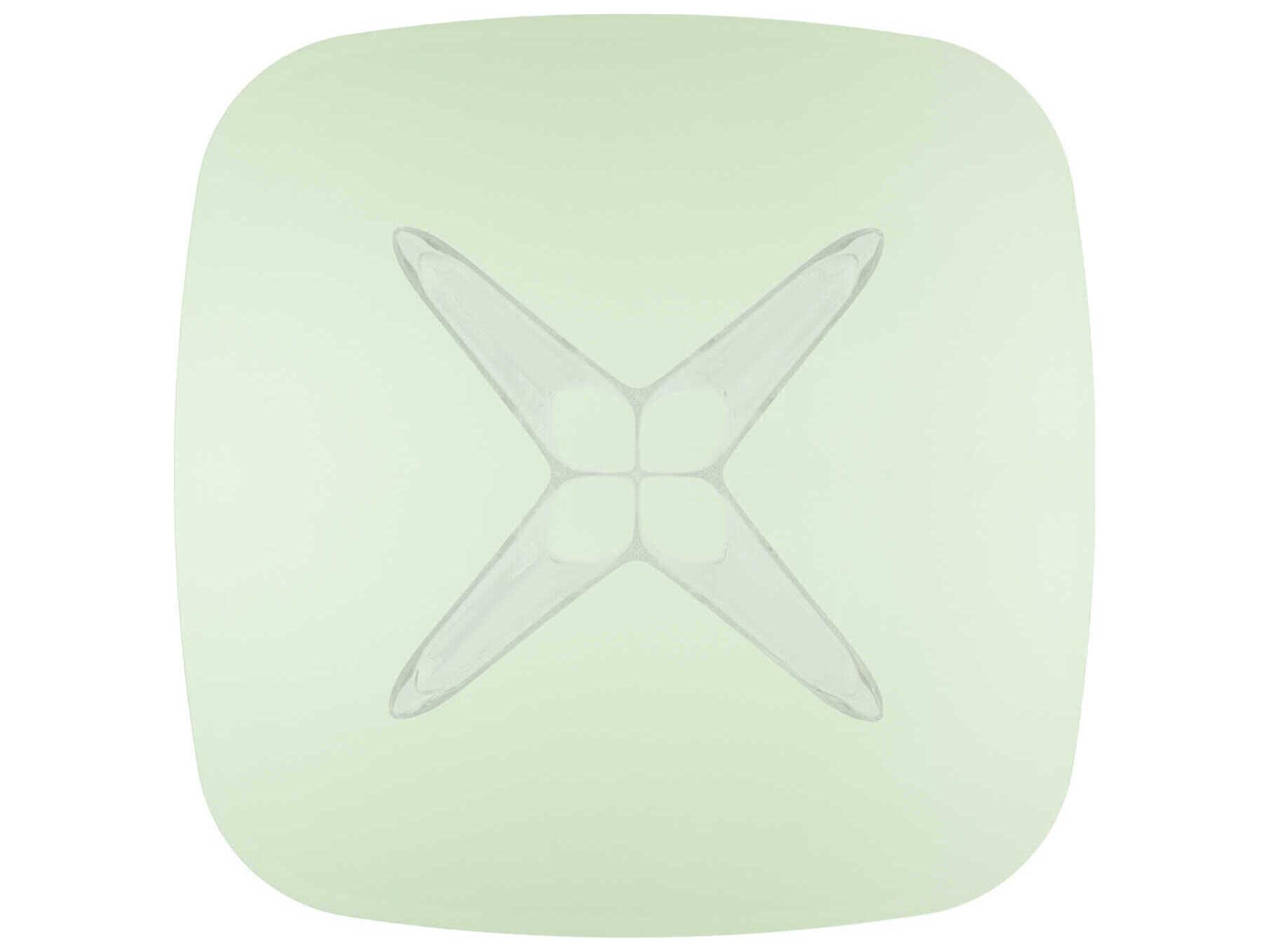 Kartell Sir Gio Square Plastic Green Transparent Dining Table