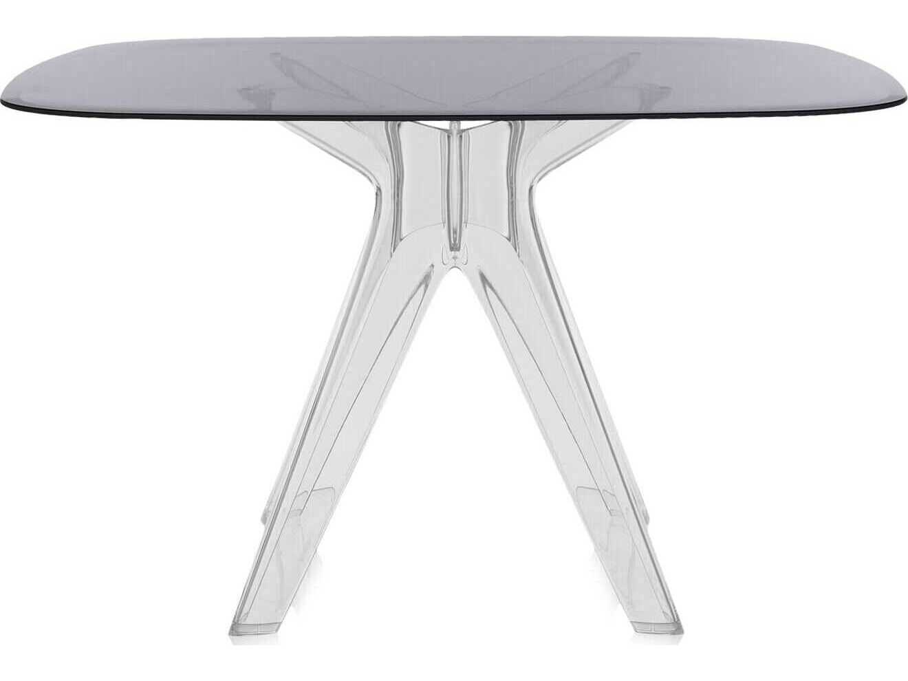 Kartell Sir Gio Square Plastic Smoke Transparent Dining Table