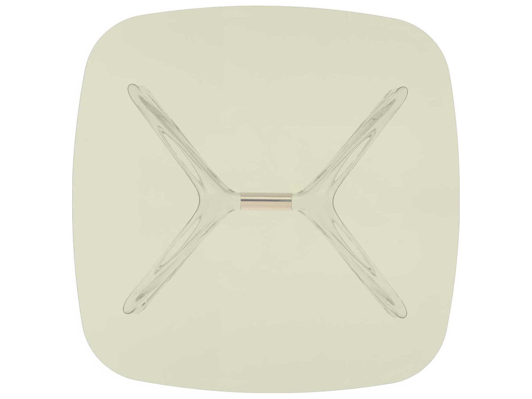 Kartell Blast Square Yellow Crystal Bronze Coffee Table