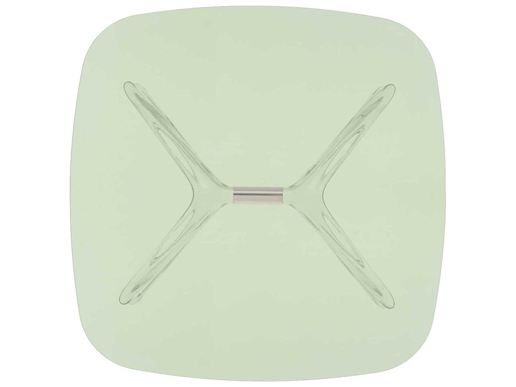 Kartell Blast Square Green Crystal Bronze Coffee Table