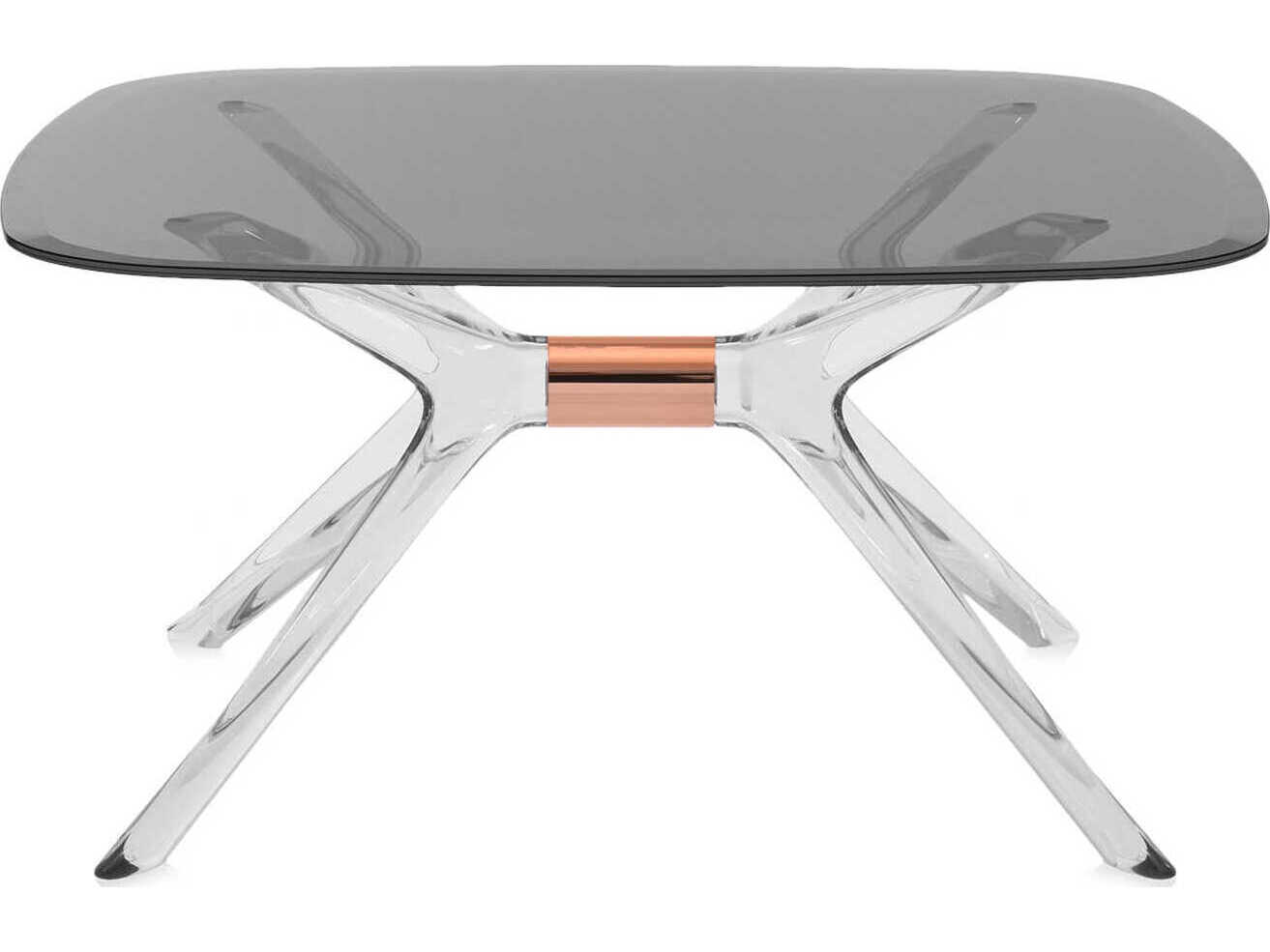 Kartell Blast Square Smoke Crystal Bronze Coffee Table