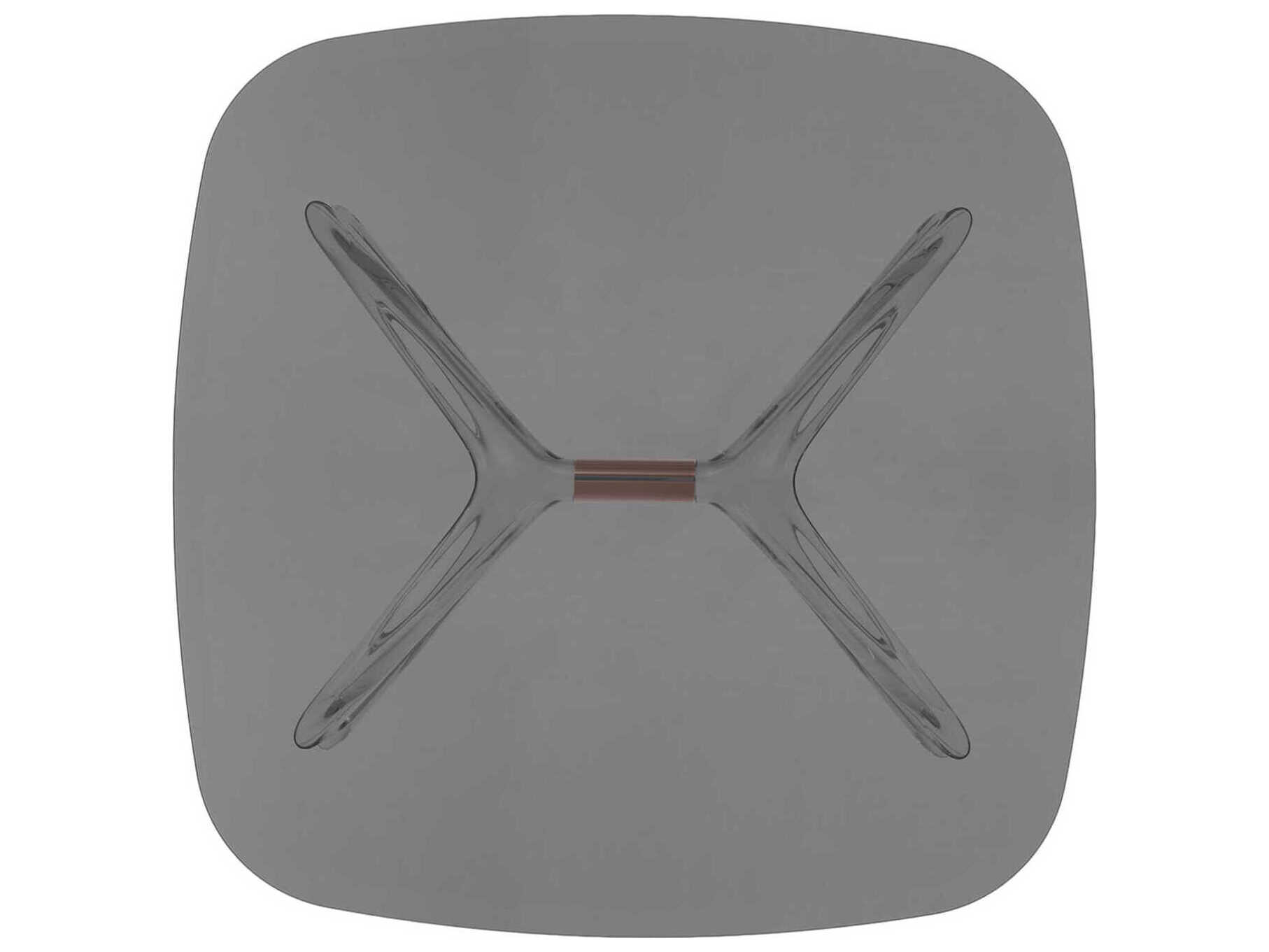 Kartell Blast Square Smoke Crystal Bronze Coffee Table