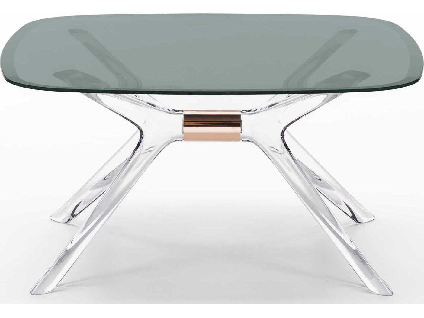 Kartell Blast Square Smoke Crystal Bronze Coffee Table