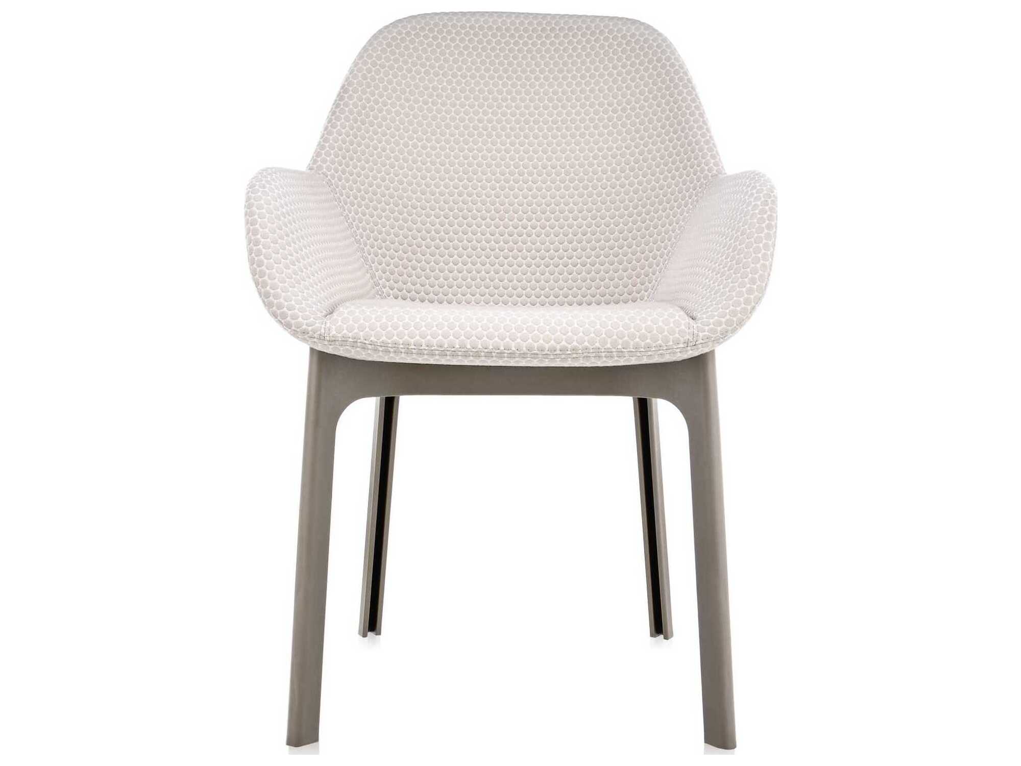 Kartell Clap Beige Upholstered Arm Dining Chair