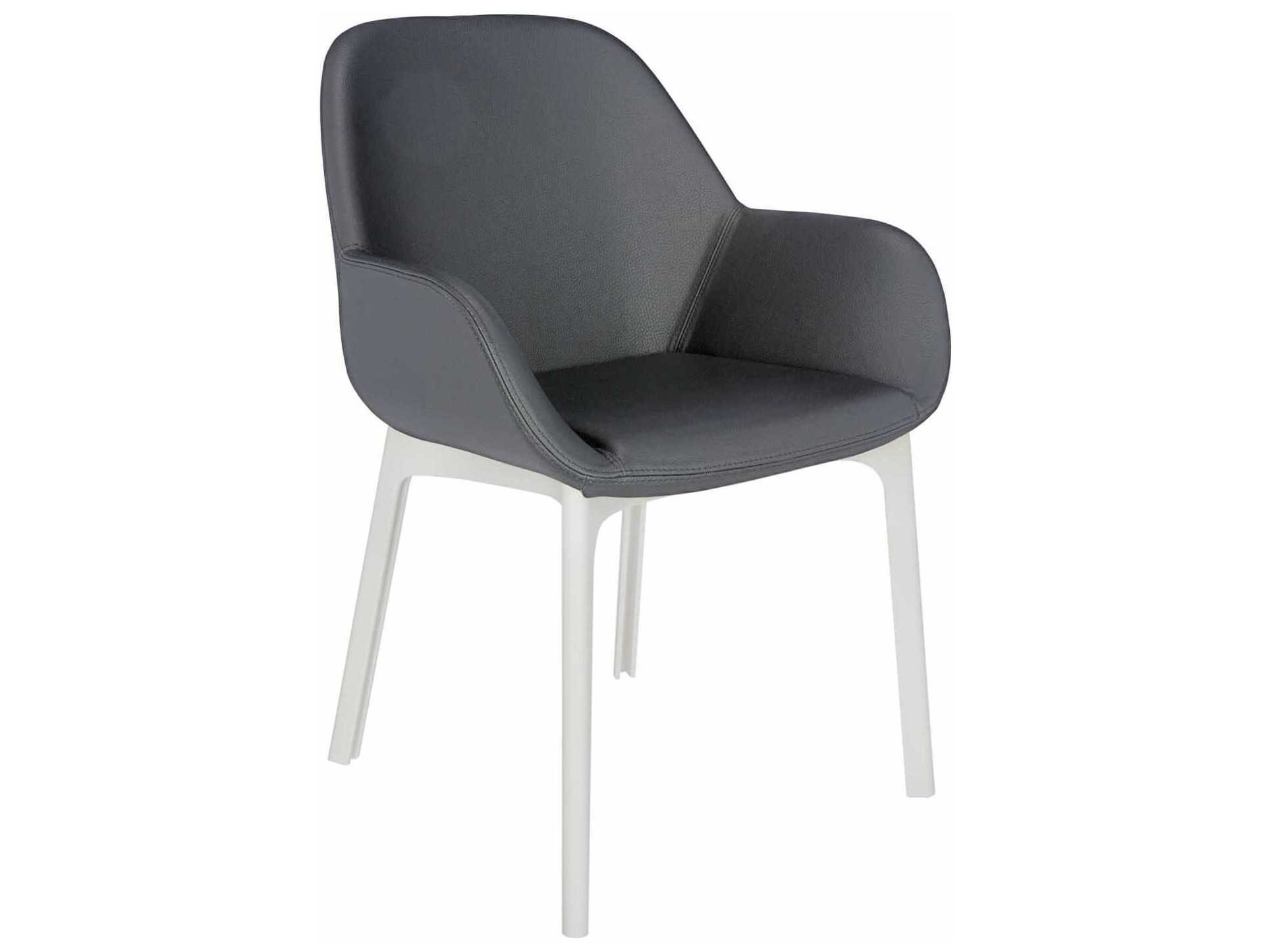 Kartell Clap Gray Arm Dining Chair