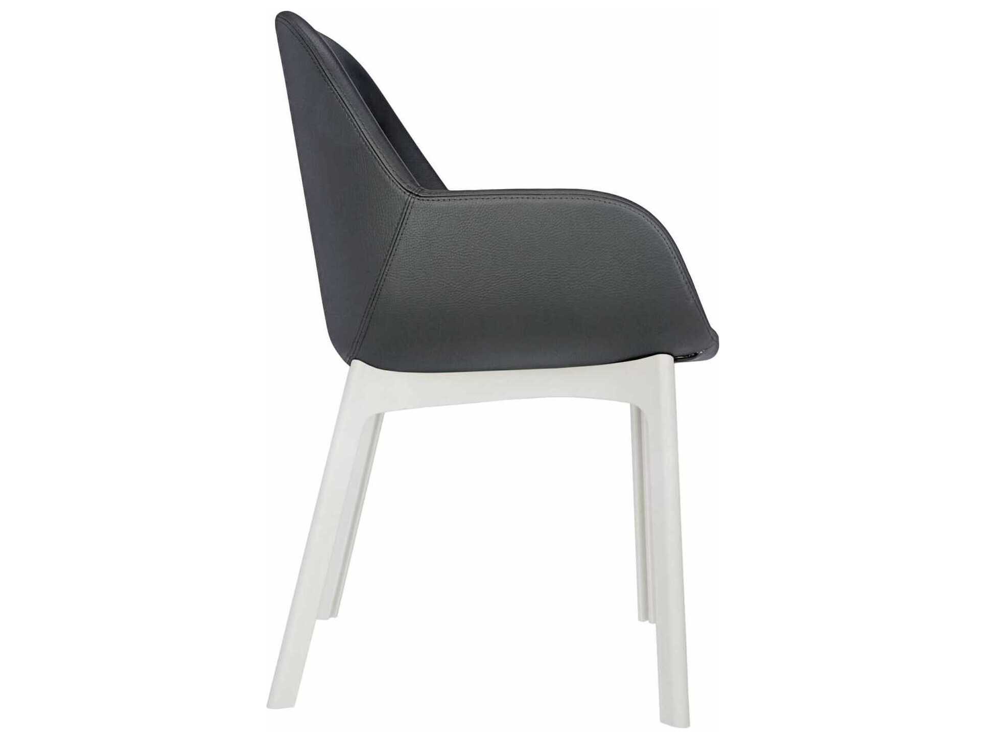 Kartell Clap Gray Arm Dining Chair