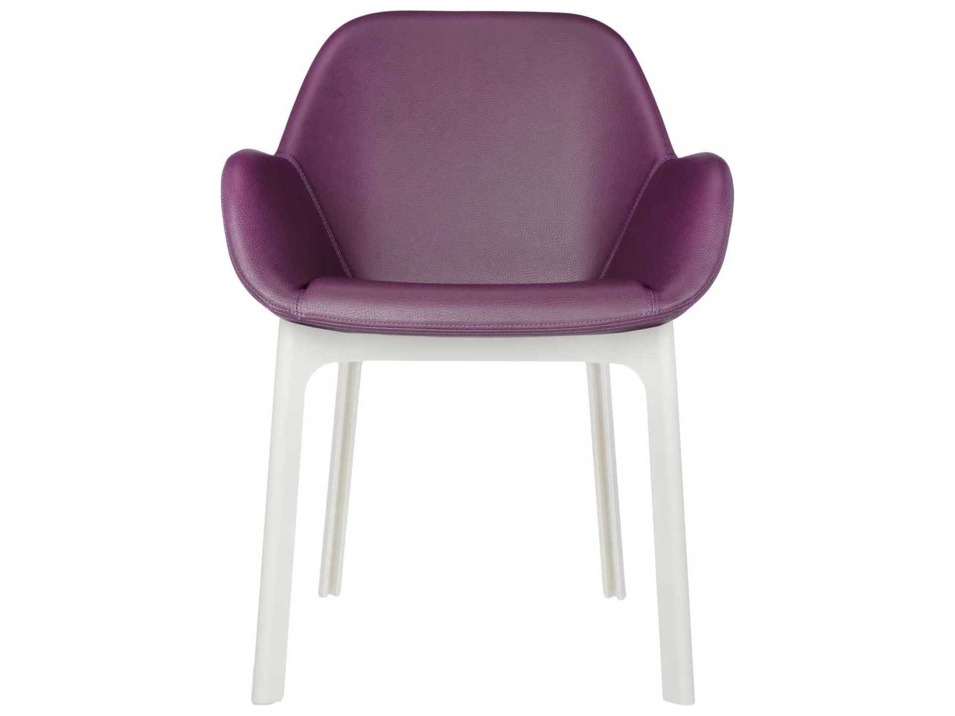 Kartell Clap Purple Arm Dining Chair
