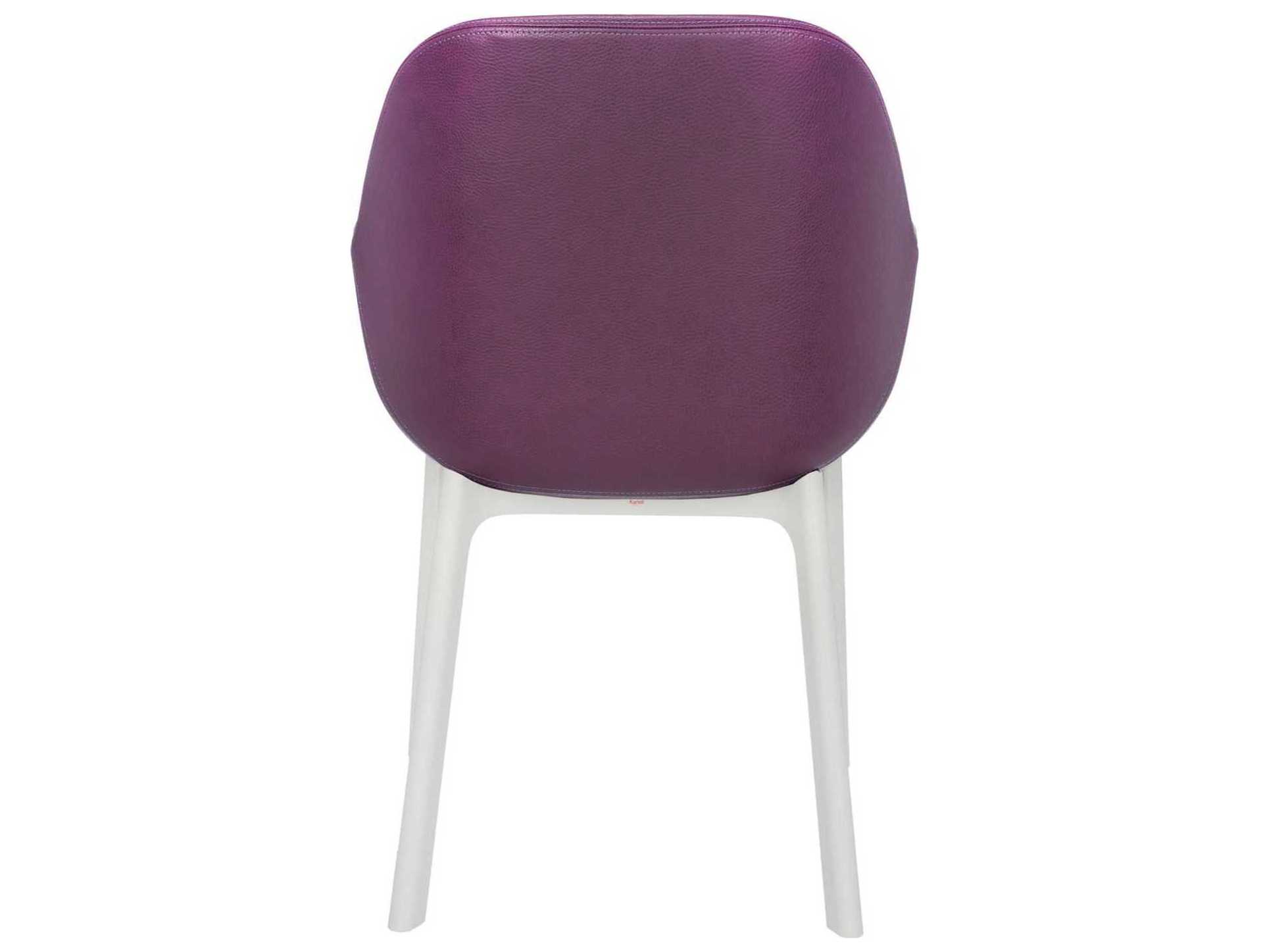 Kartell Clap Purple Arm Dining Chair