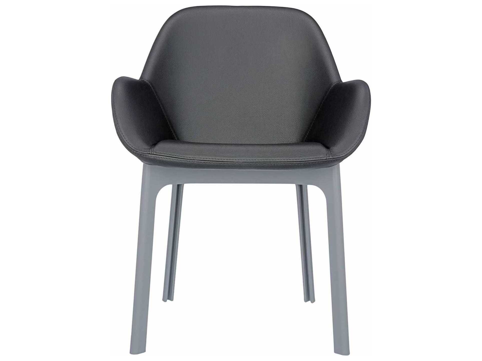 Kartell Clap Gray Arm Dining Chair