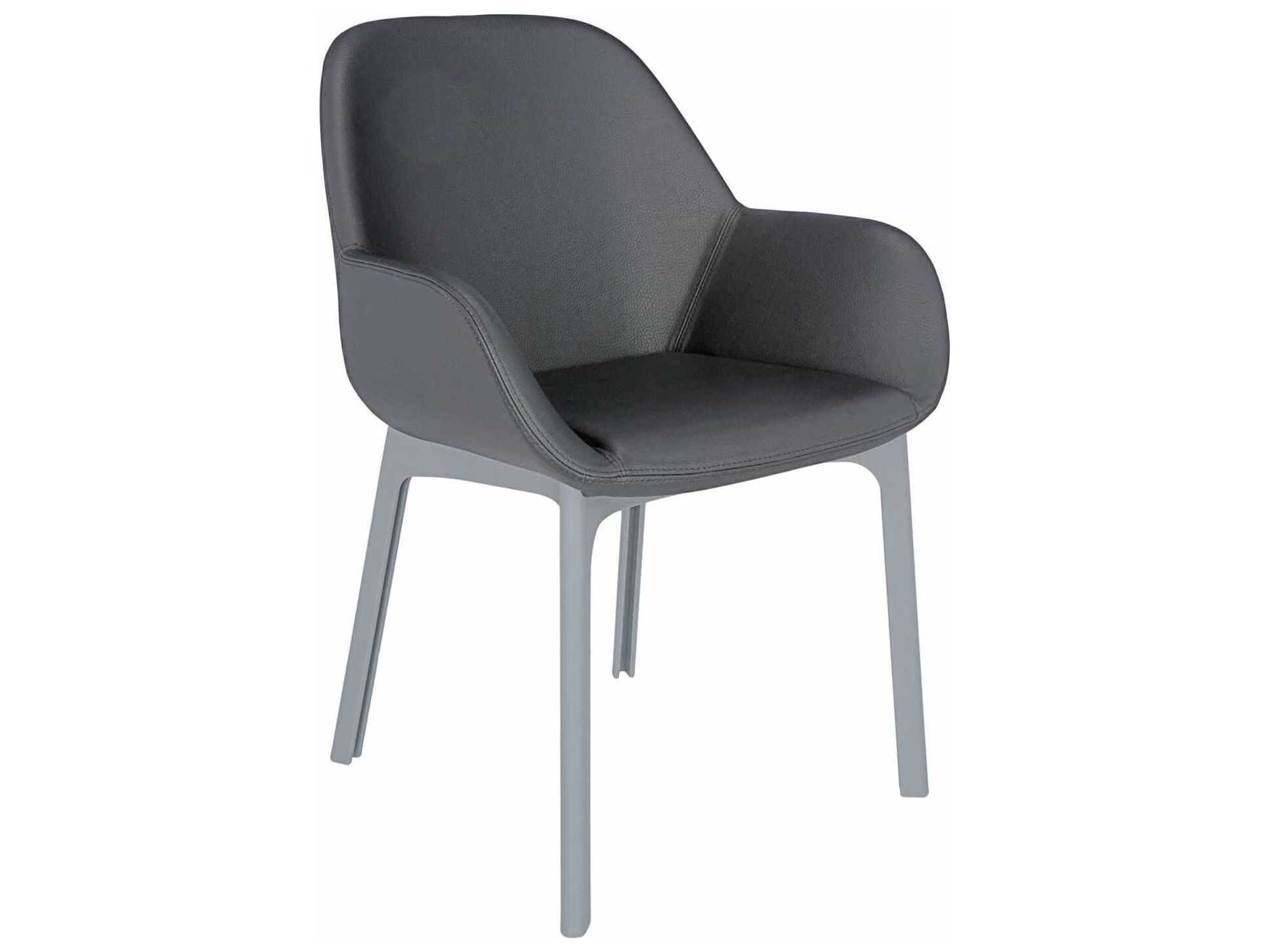 Kartell Clap Gray Arm Dining Chair