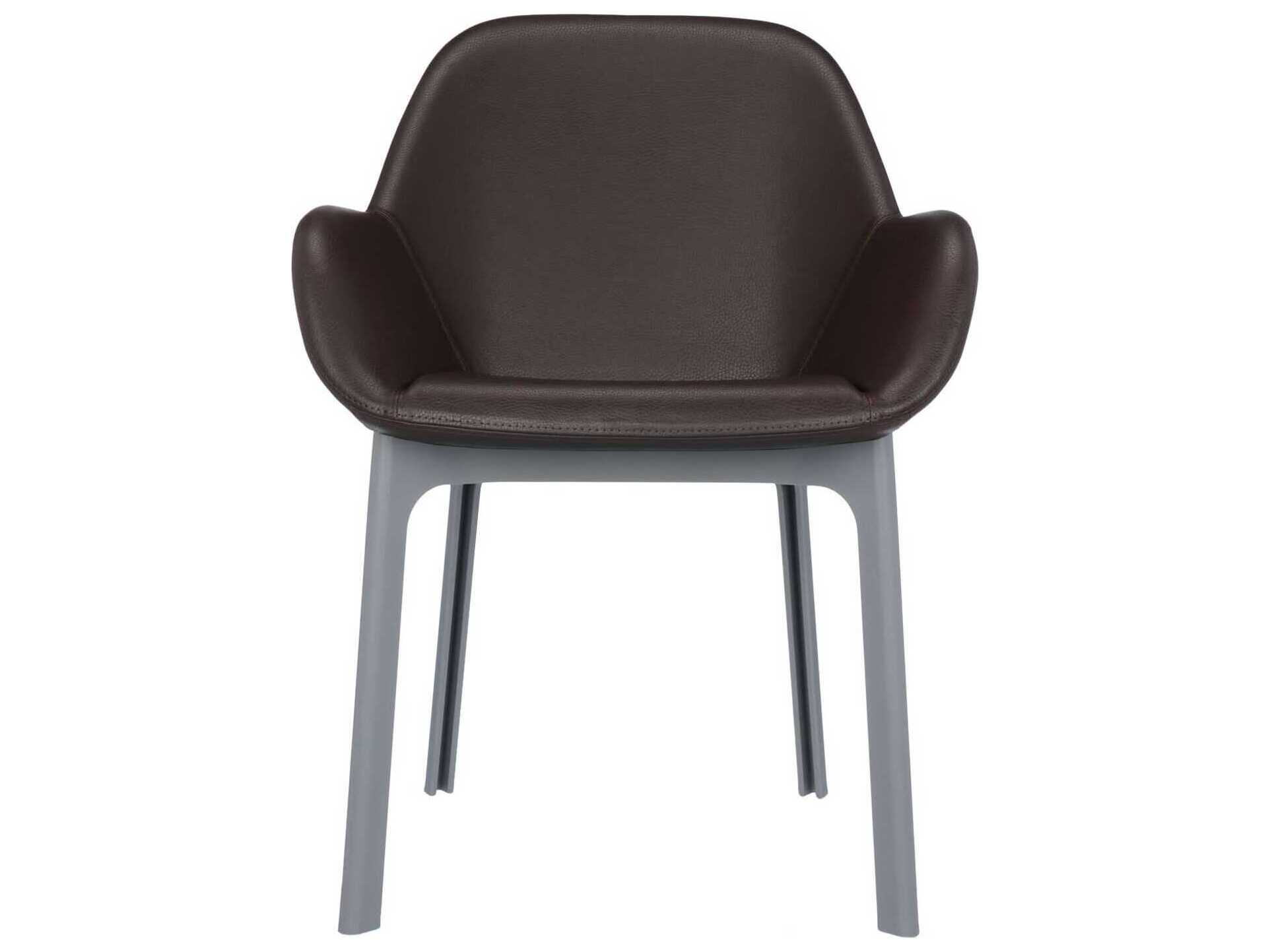 Kartell Clap Brown Arm Dining Chair